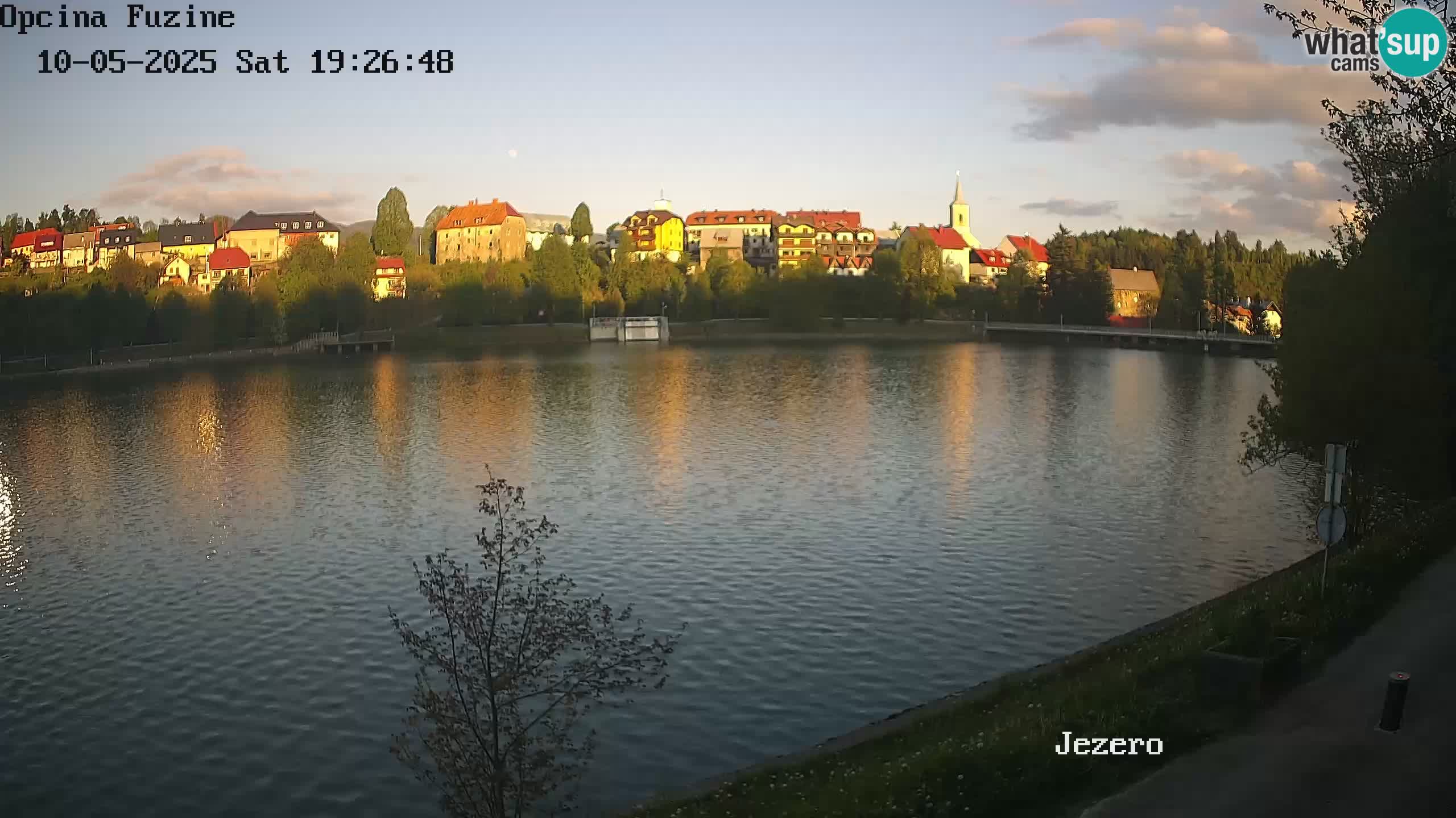 LIVE lago Bajer webcam Bajersko Jezero Fužine