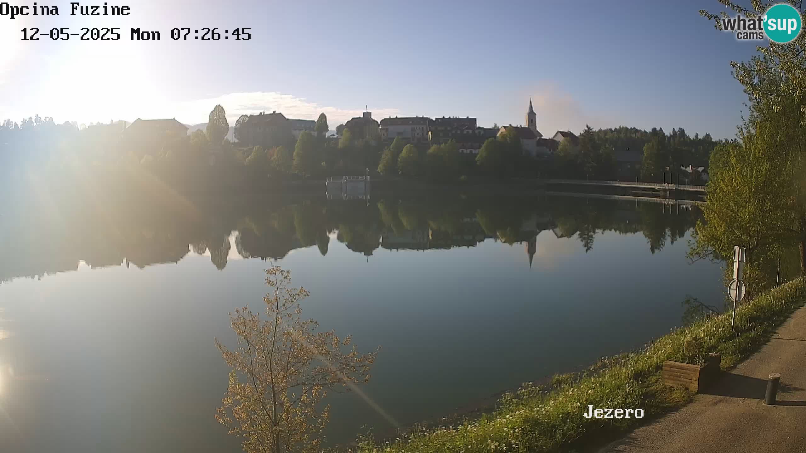 Bajersko Jezero web kamera Fužine