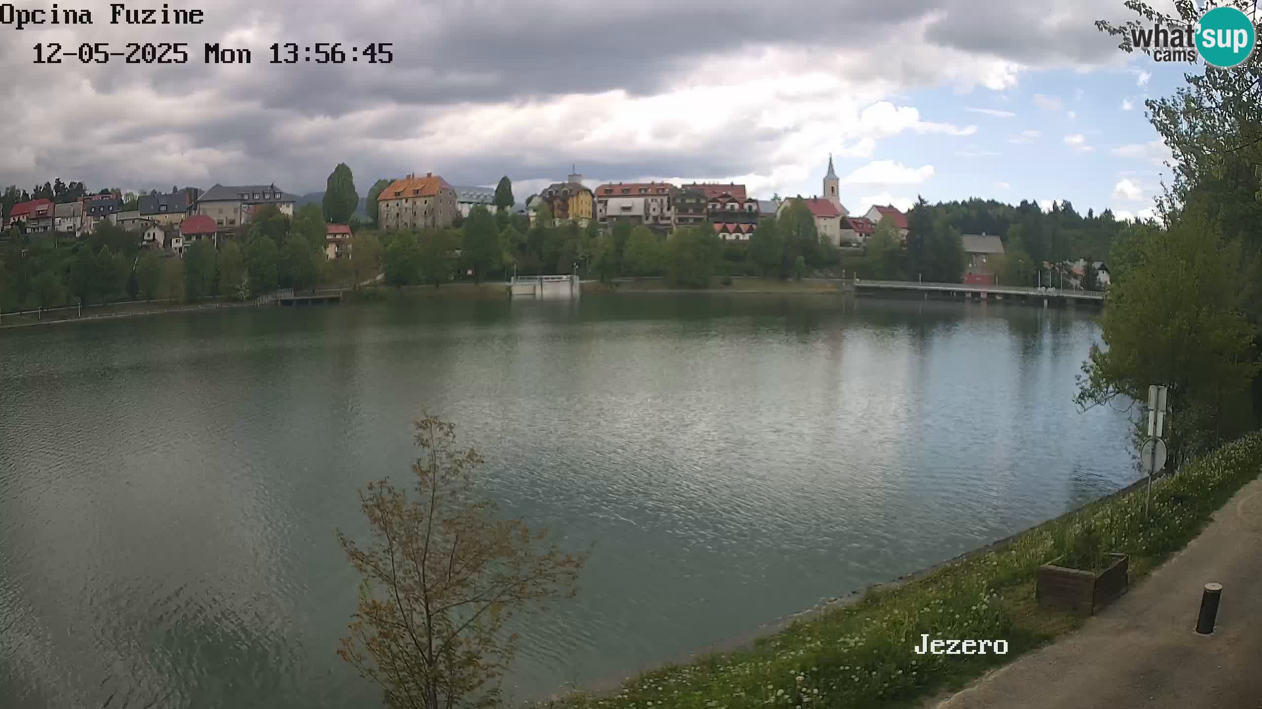LIVE lago Bajer webcam Bajersko Jezero Fužine