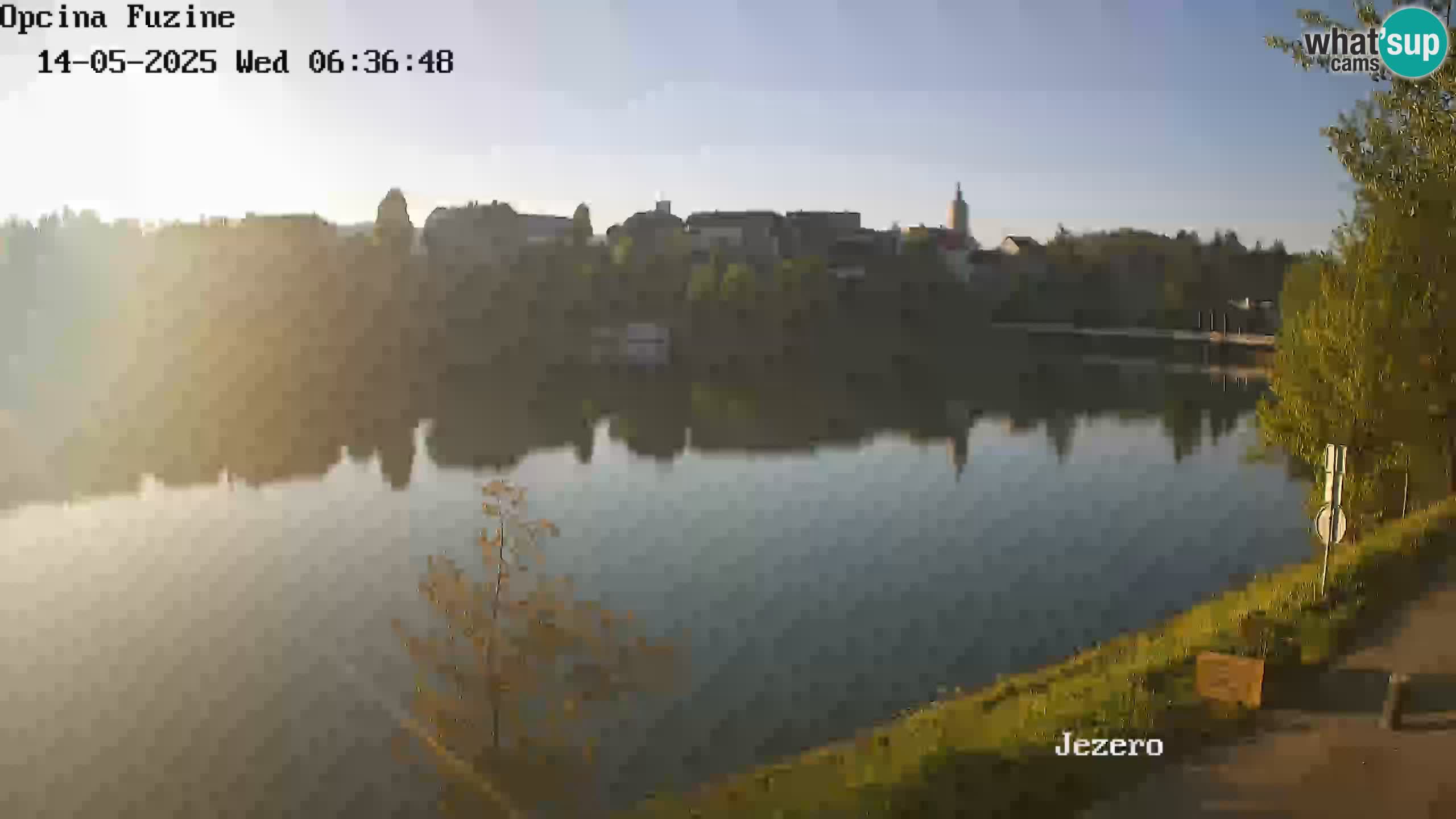 LIVE Lake Bajer livecam Bajersko Jezero Fužine