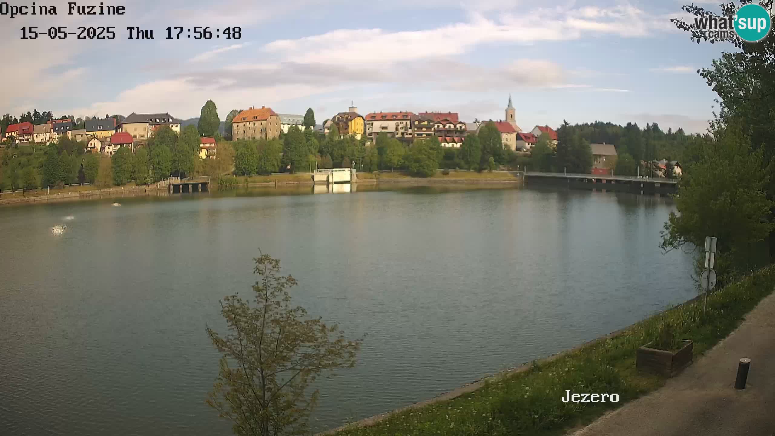 LIVE lago Bajer webcam Bajersko Jezero Fužine