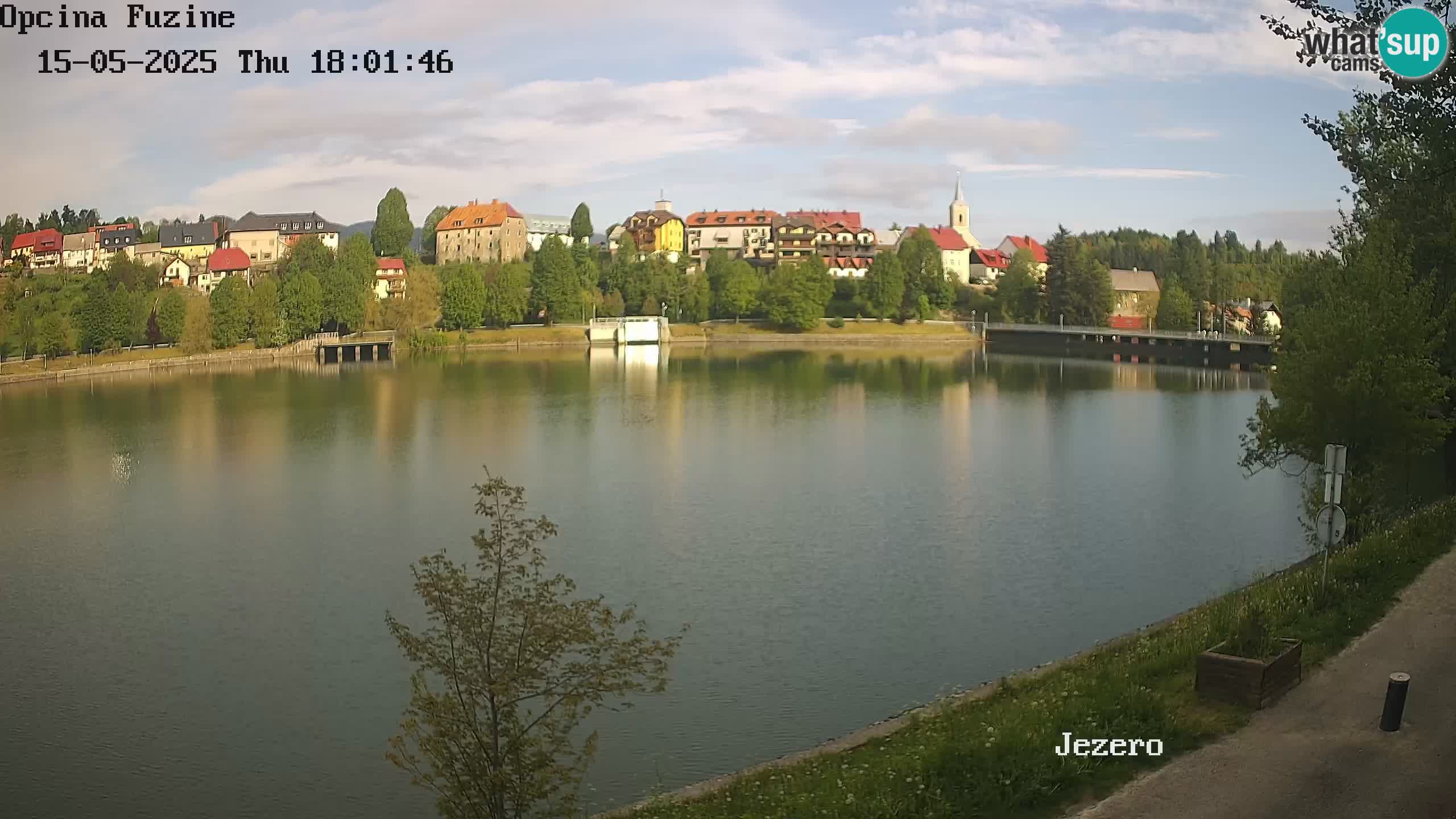 LIVE Lake Bajer livecam Bajersko Jezero Fužine