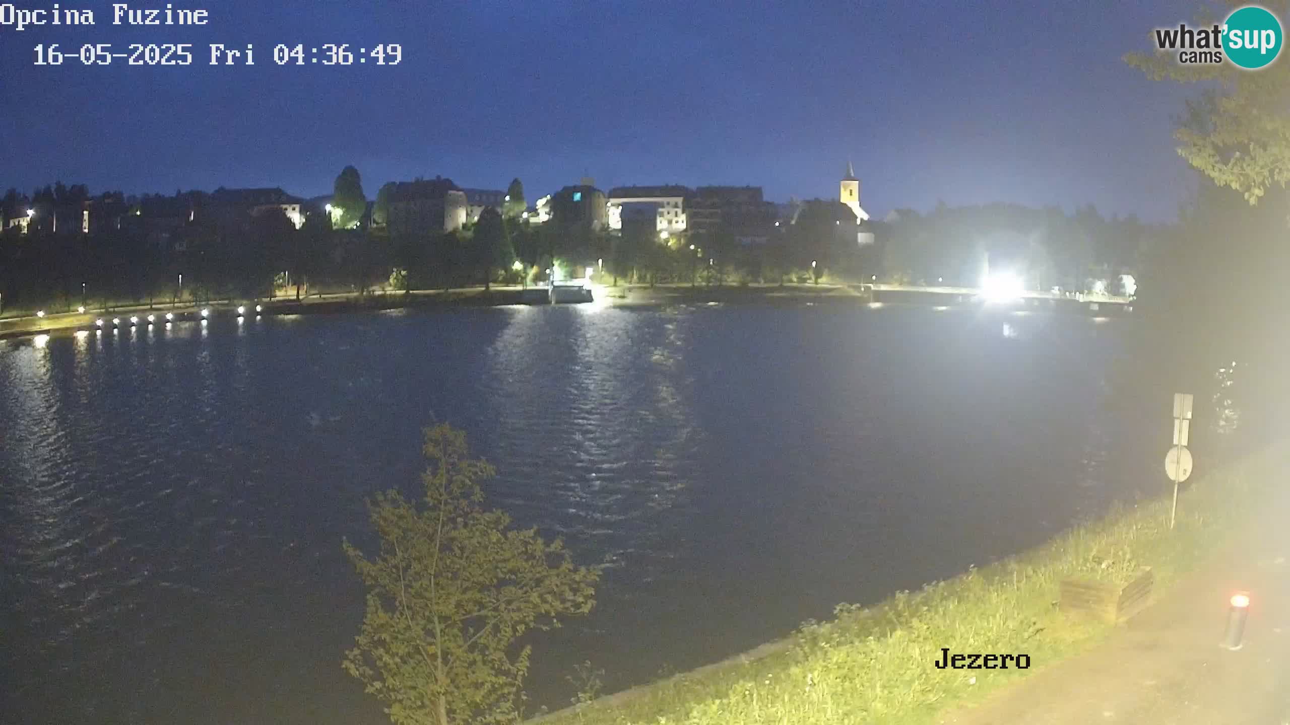 LIVE lago Bajer webcam Bajersko Jezero Fužine