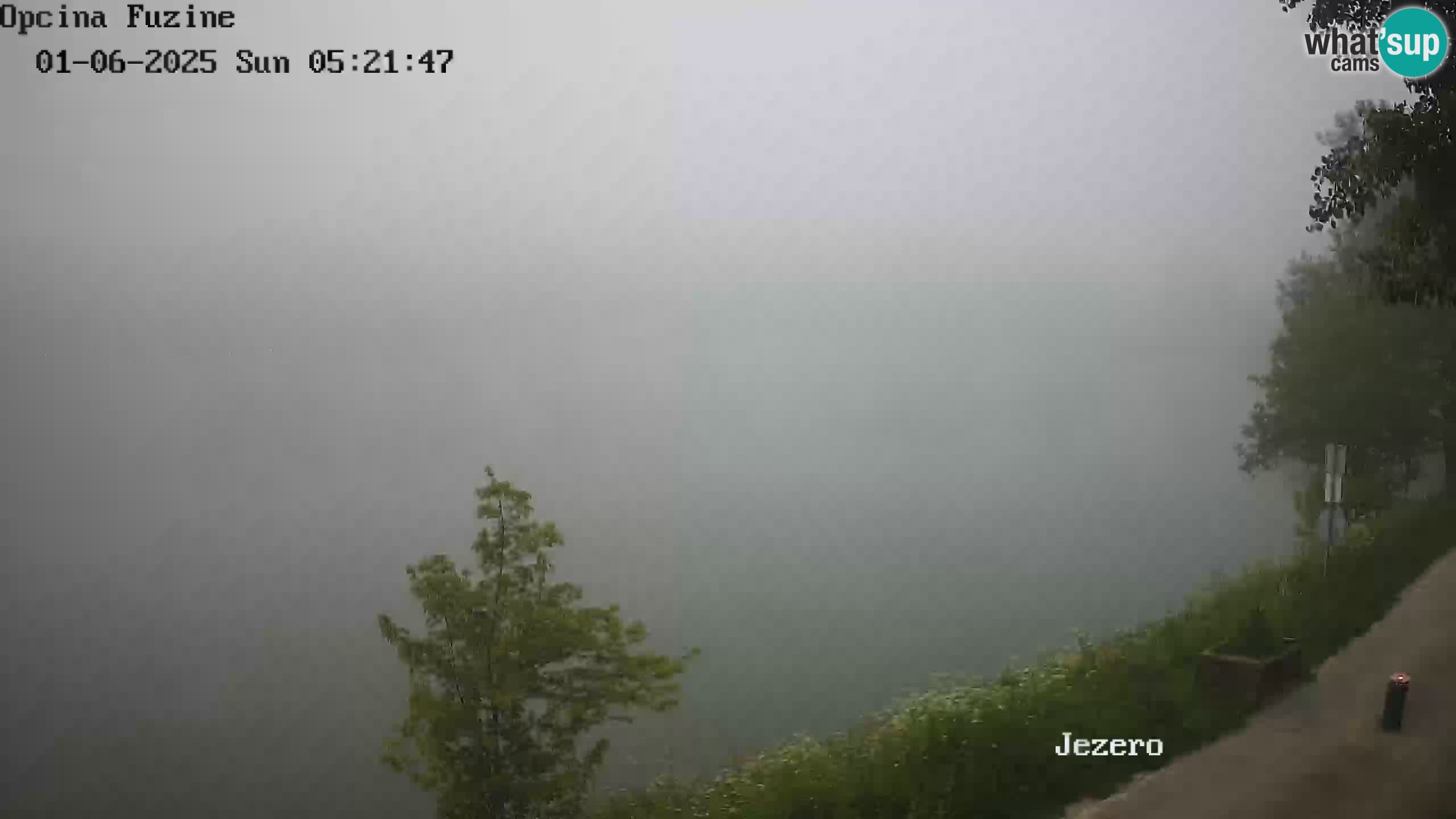Bajersko Jezero web kamera Fužine