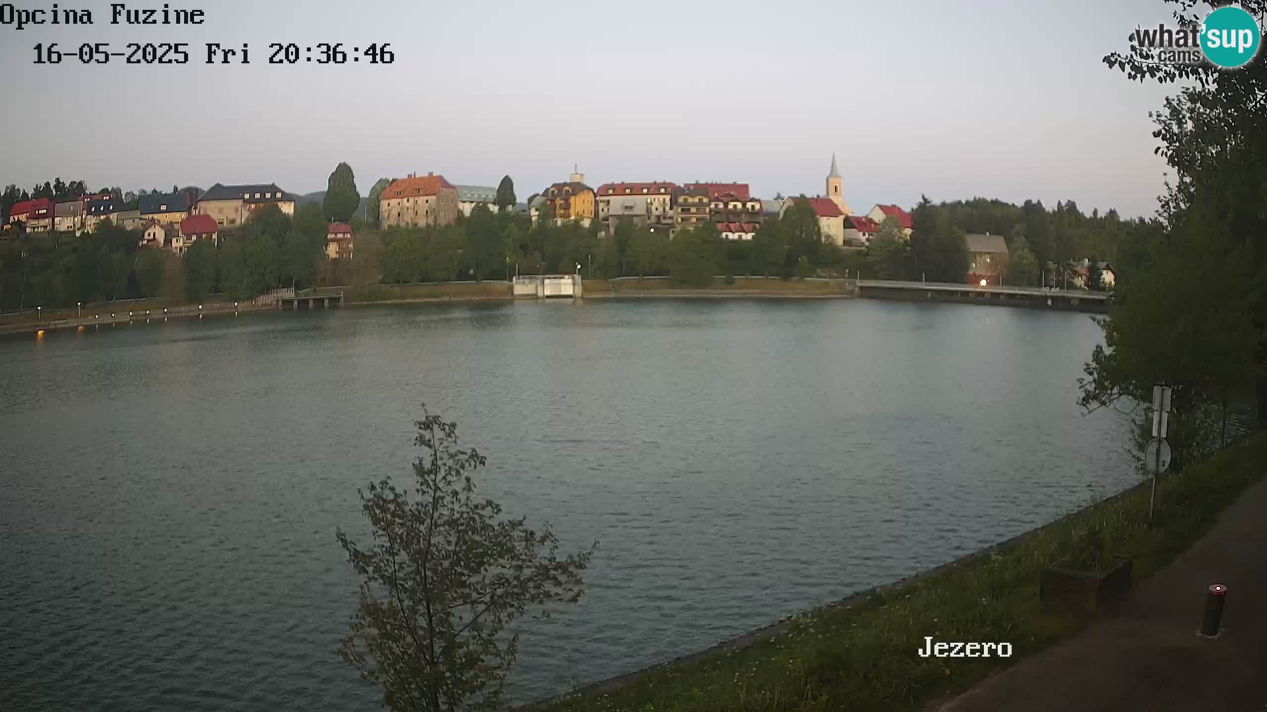 LIVE lago Bajer webcam Bajersko Jezero Fužine