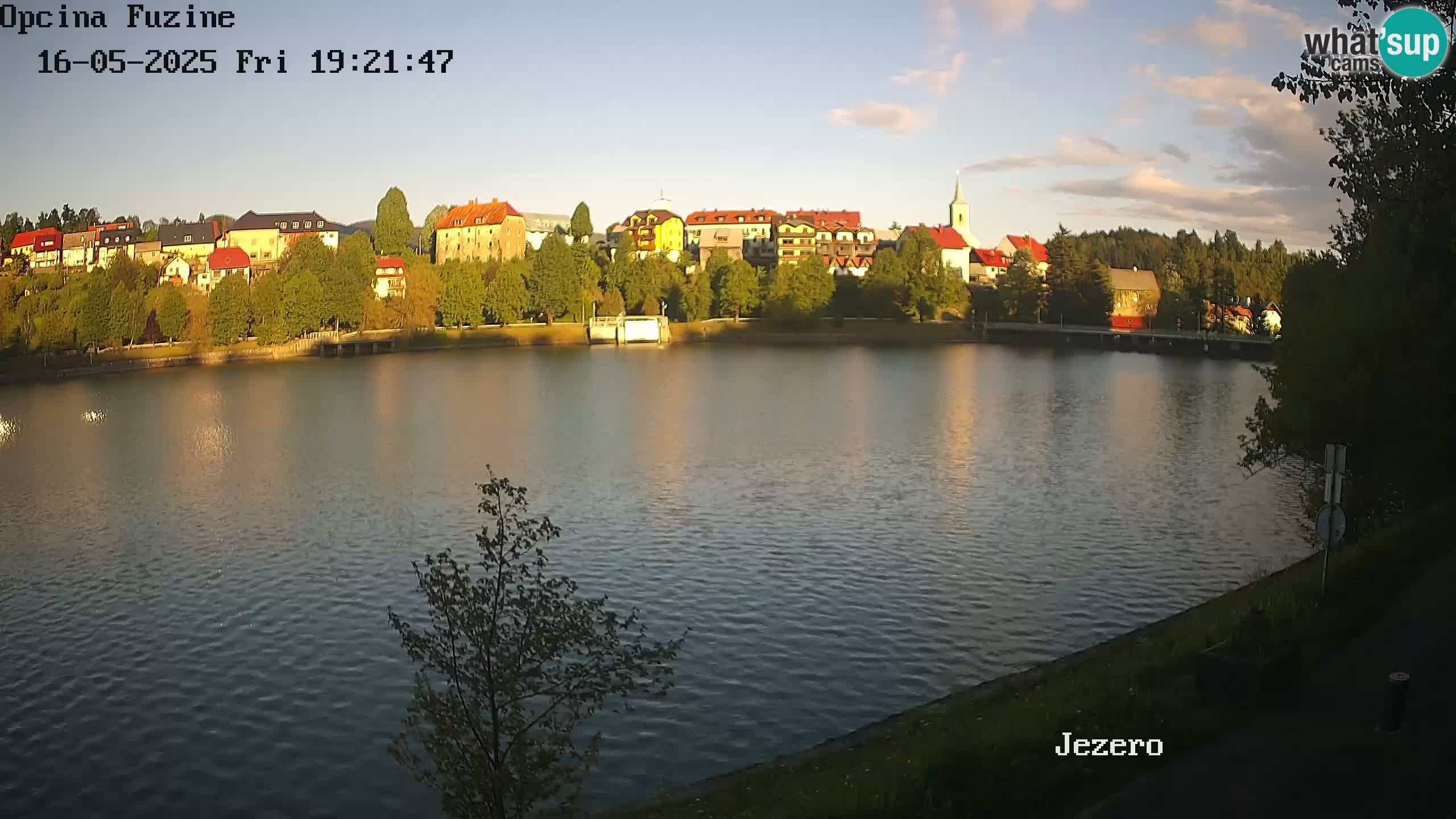 Bajersko Jezero web kamera Fužine
