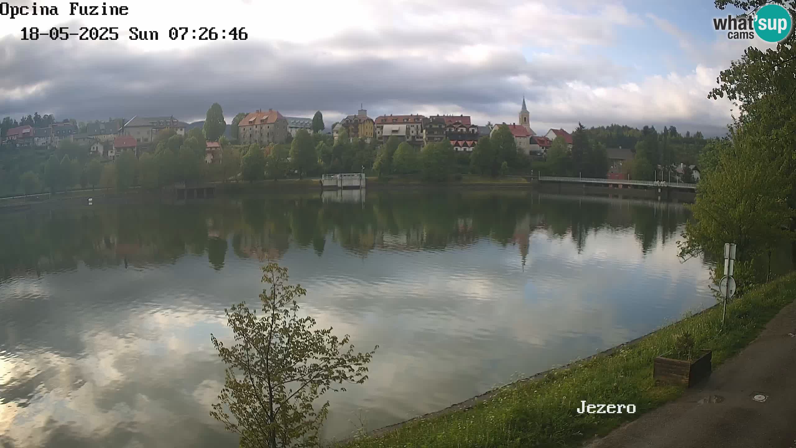 LIVE lago Bajer webcam Bajersko Jezero Fužine