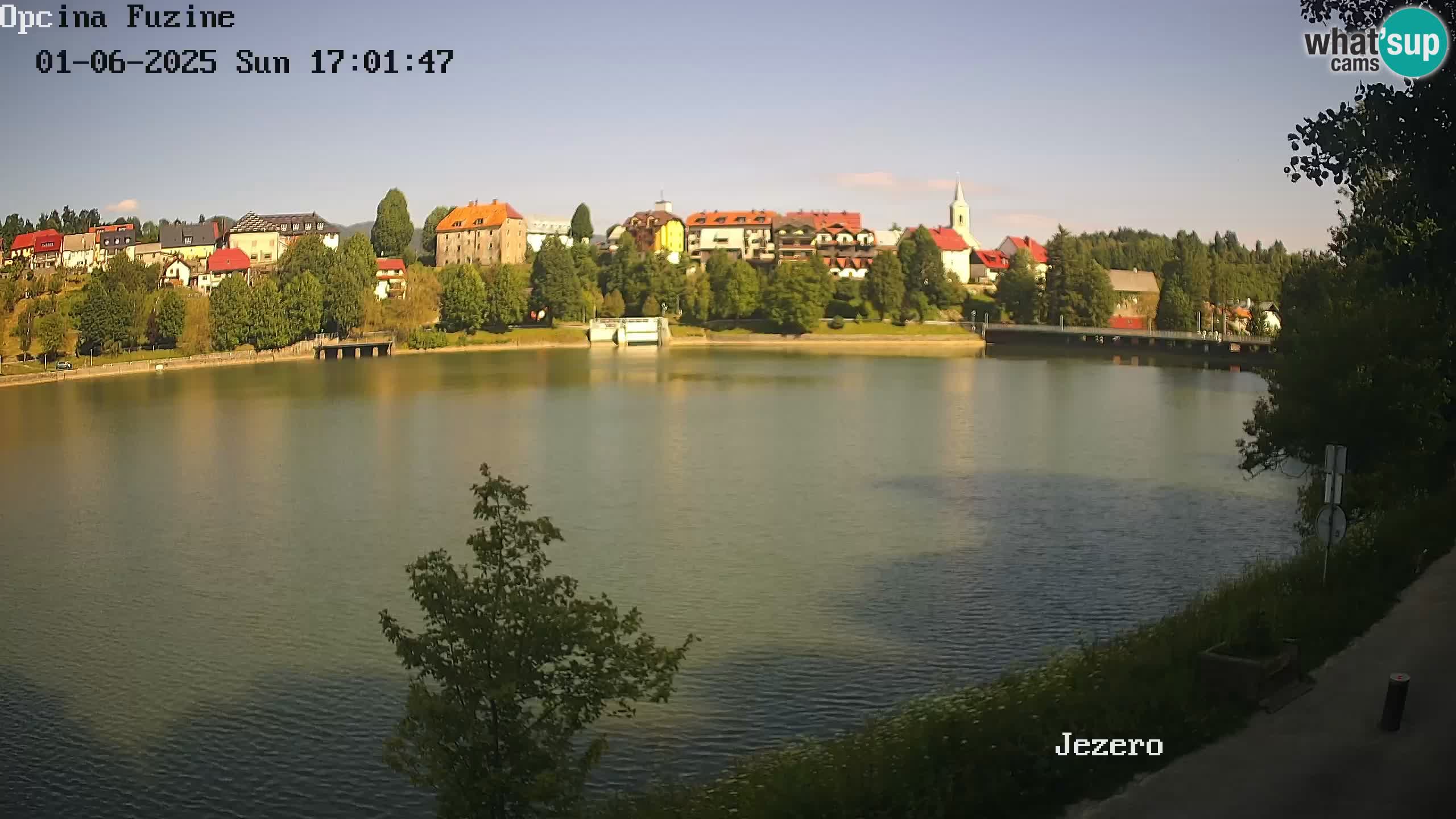 Bajersko Jezero web kamera Fužine