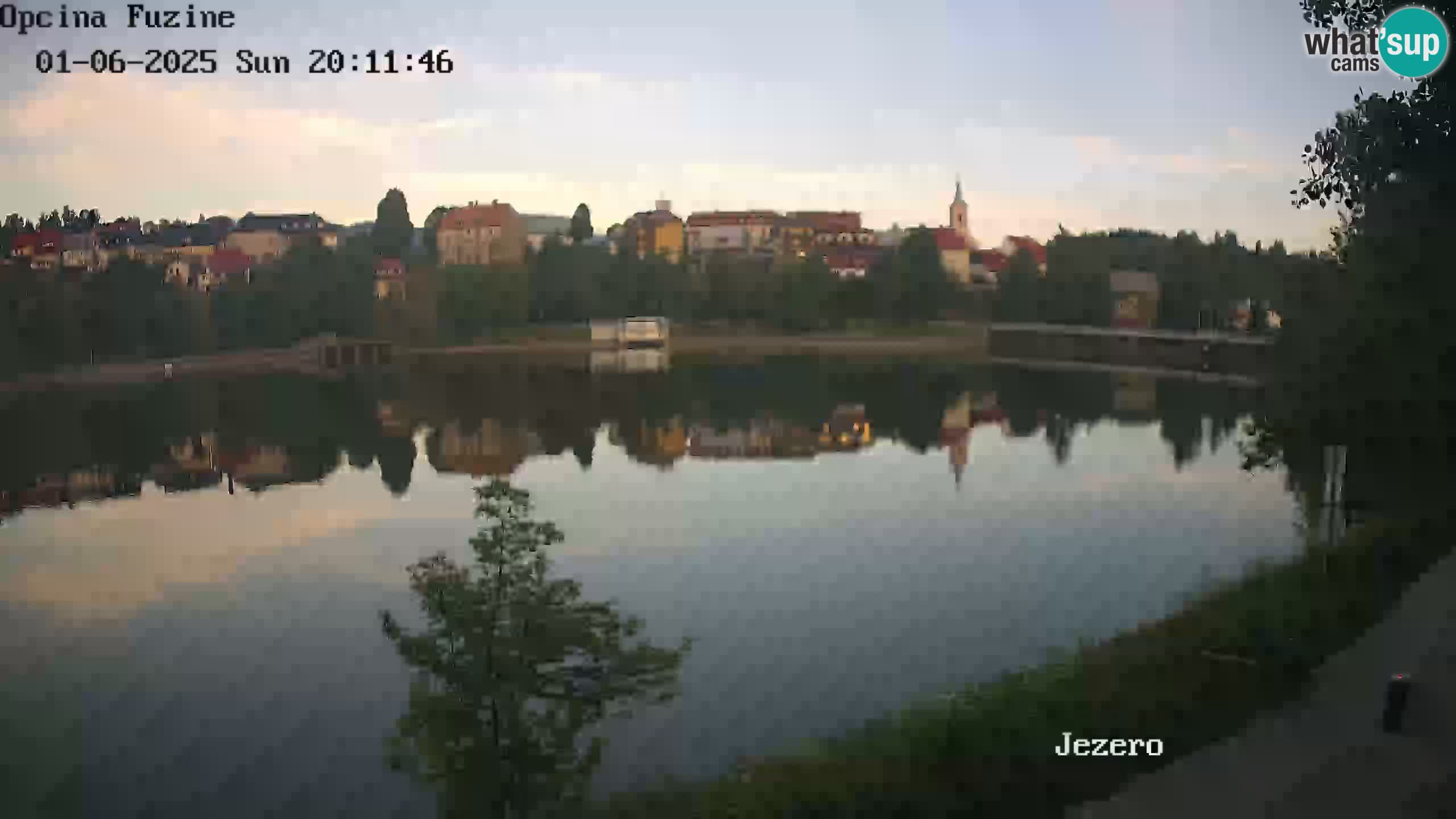 Bajersko Jezero web kamera Fužine