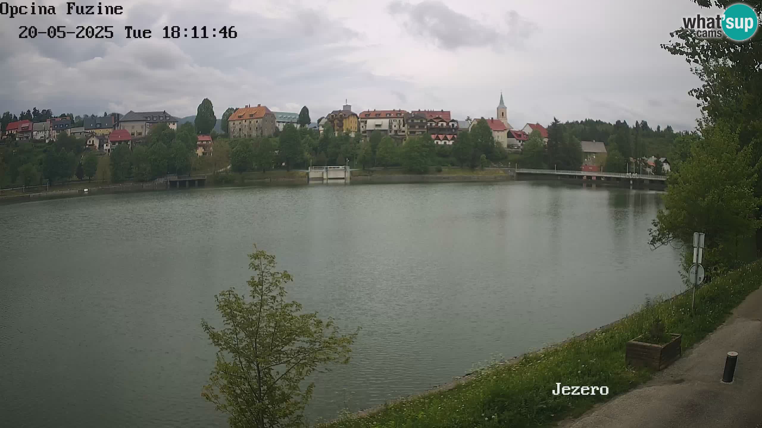 LIVE lago Bajer webcam Bajersko Jezero Fužine