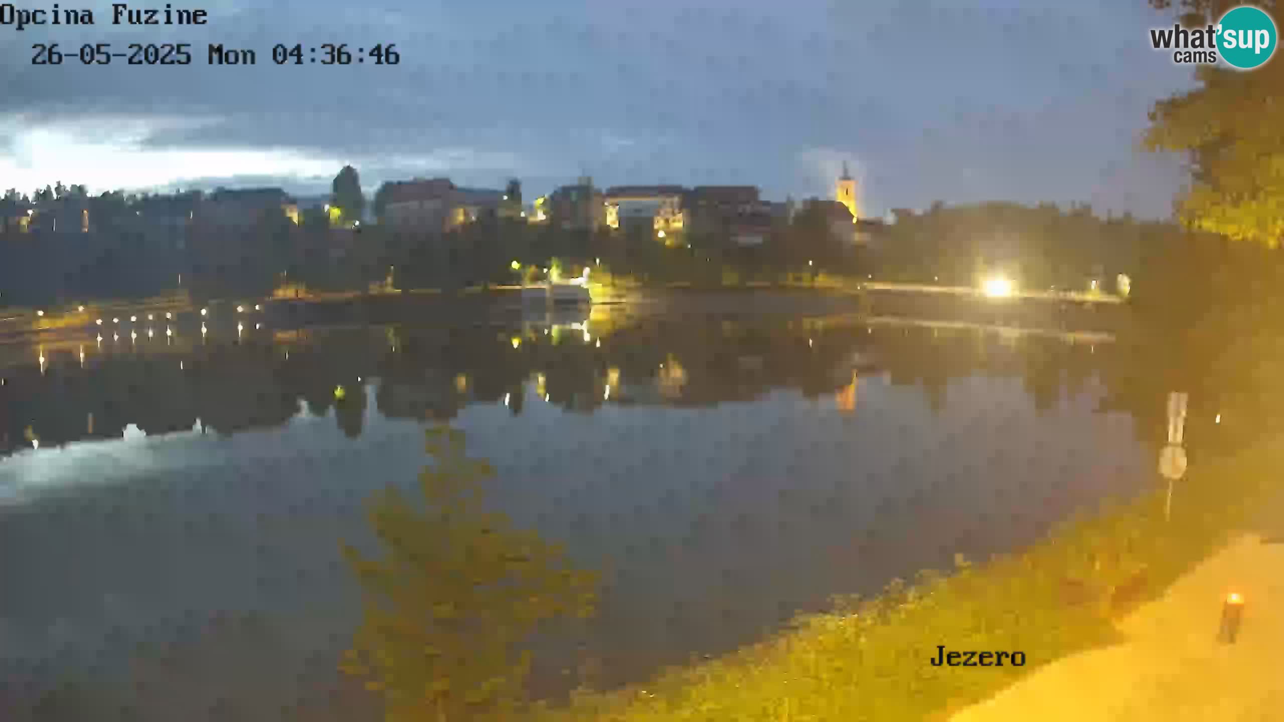Bajersko Jezero web kamera Fužine