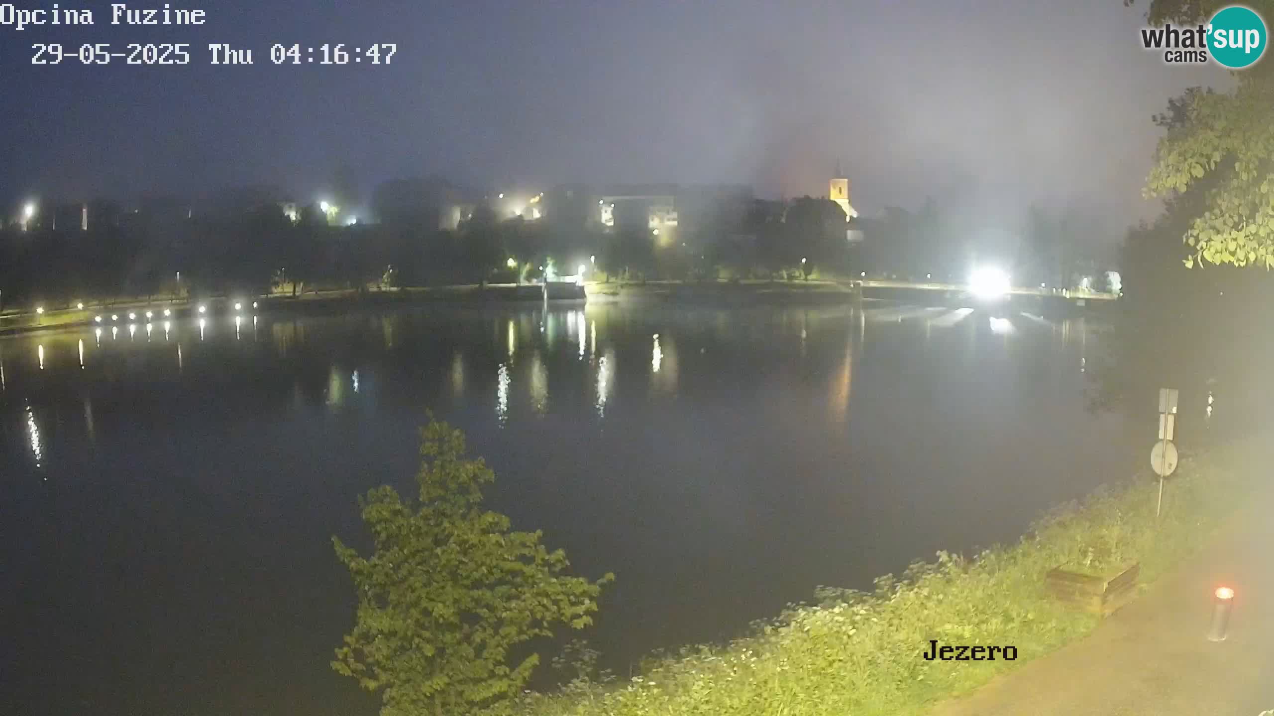 Bajersko Jezero web kamera Fužine