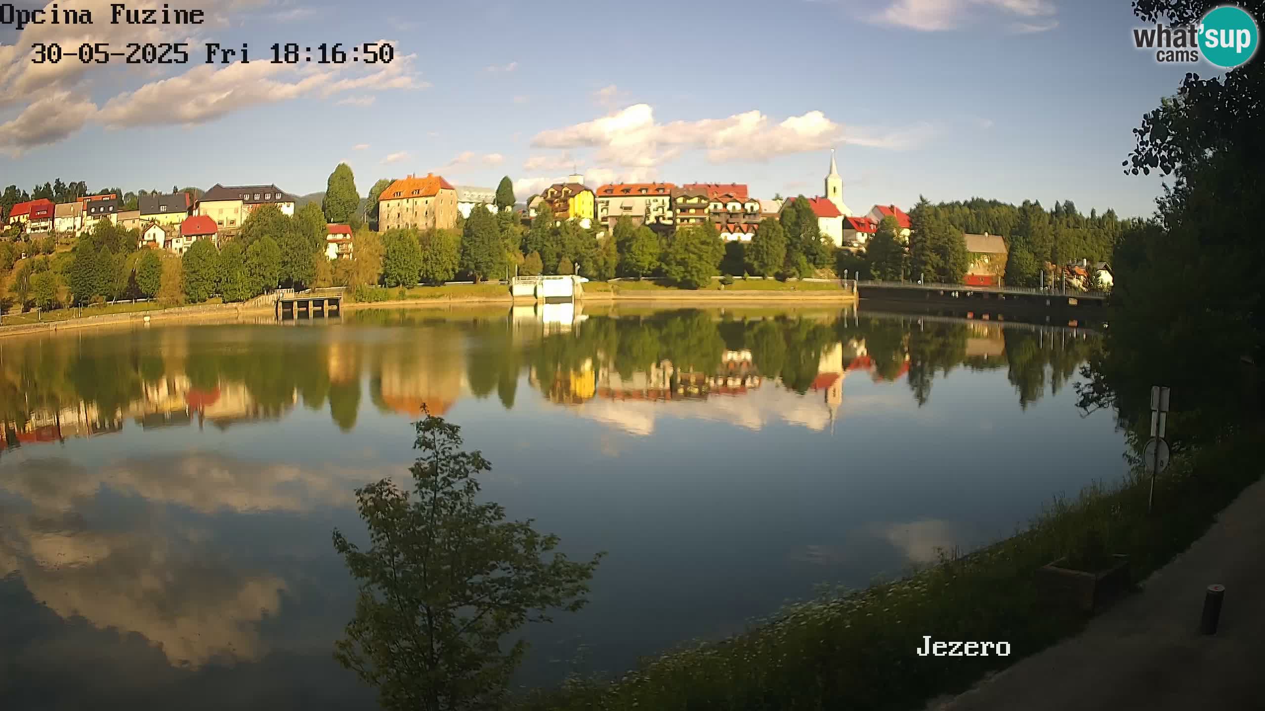 Bajersko Jezero web kamera Fužine
