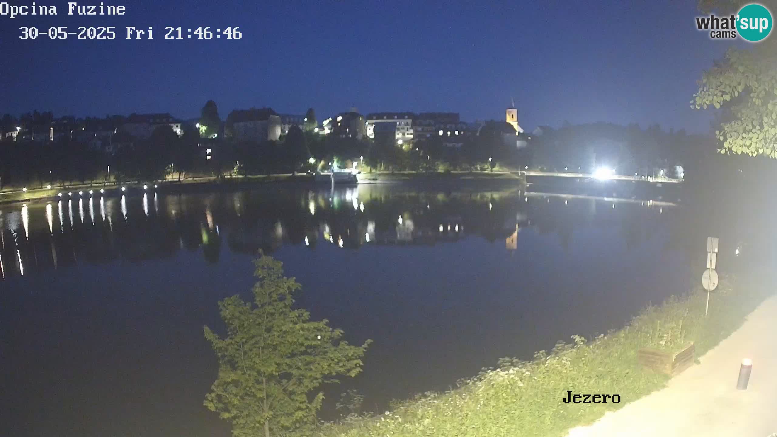 Bajersko Jezero web kamera Fužine