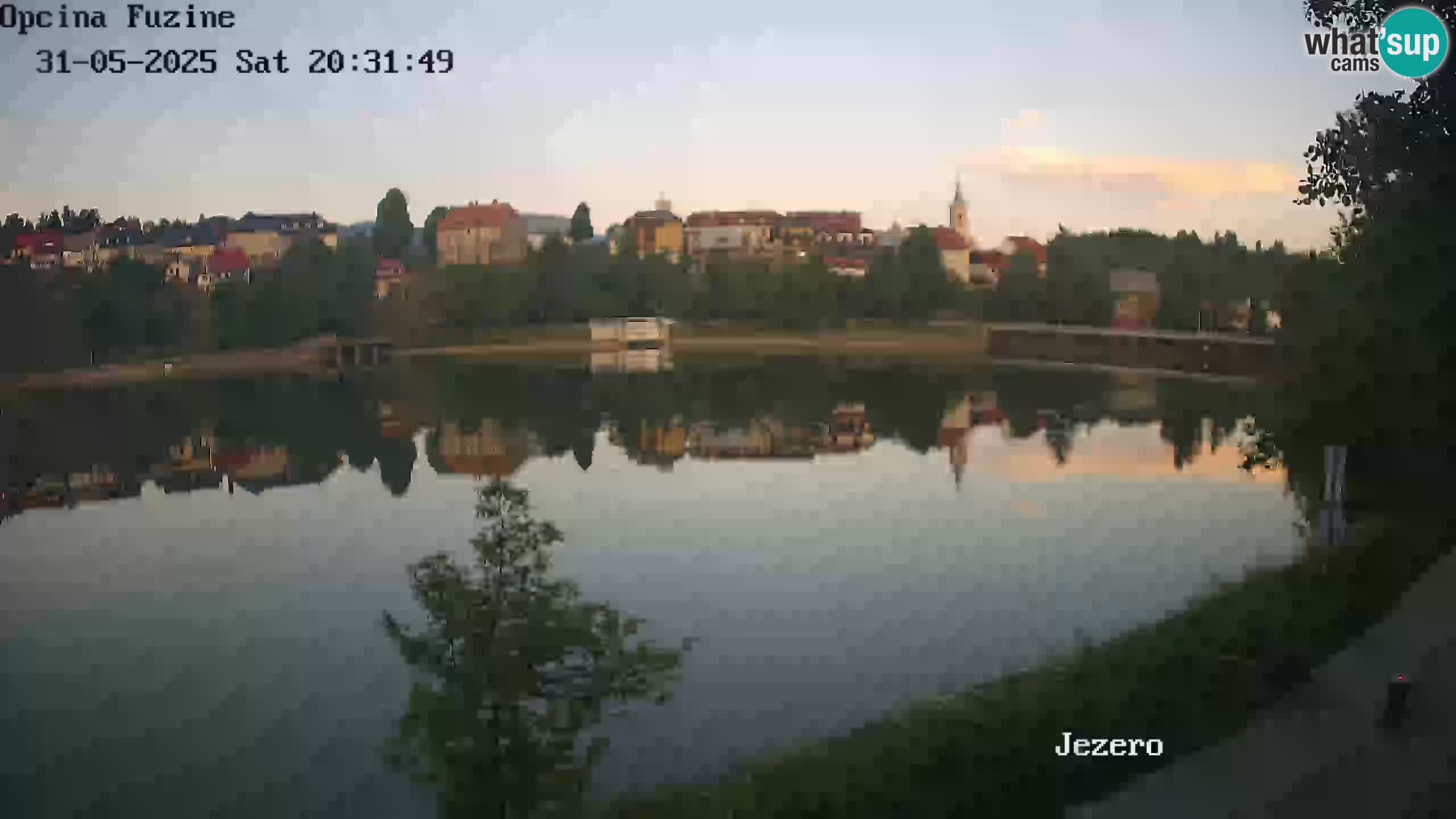 Bajersko Jezero web kamera Fužine