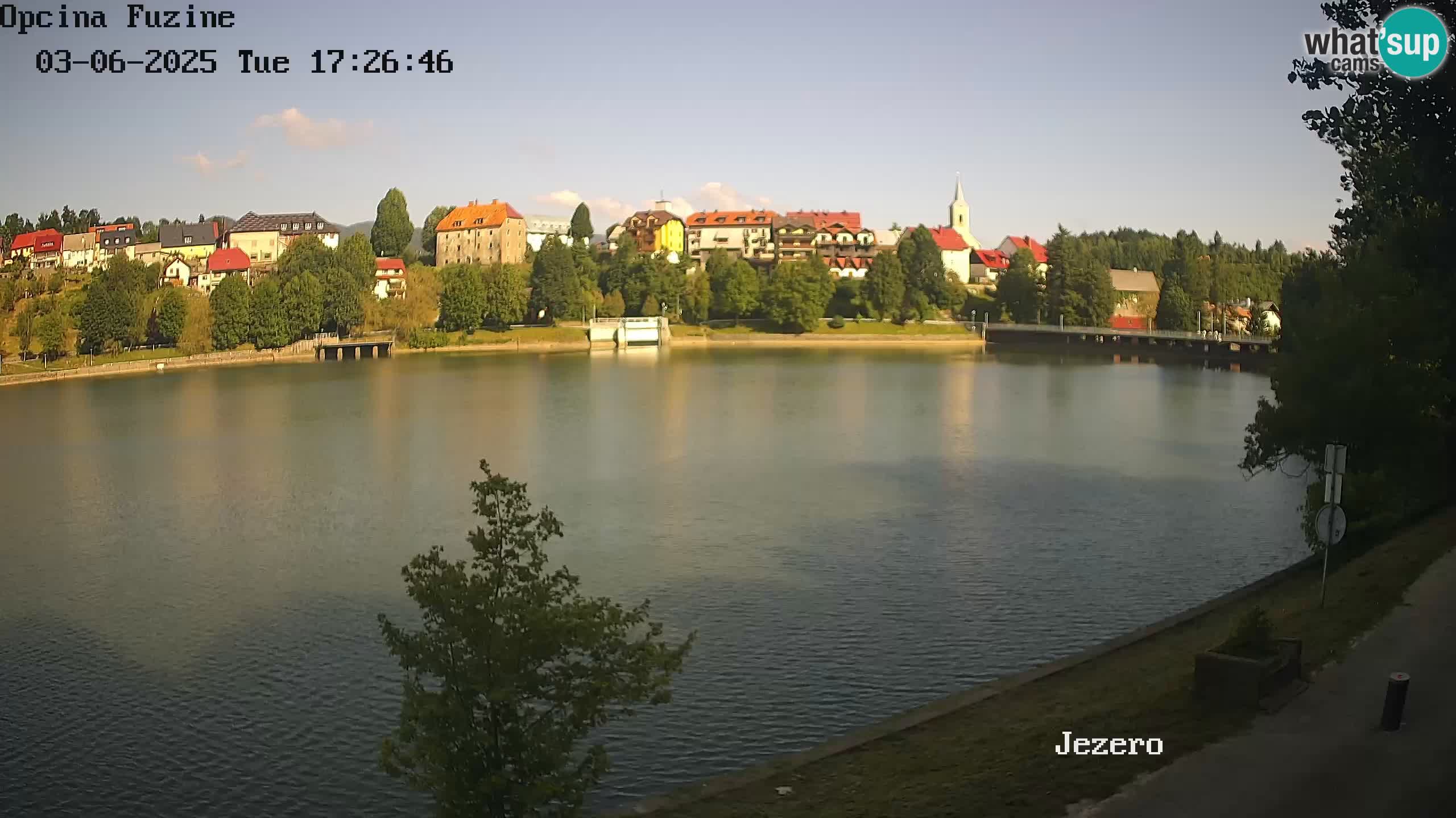 LIVE Lake Bajer livecam Bajersko Jezero Fužine