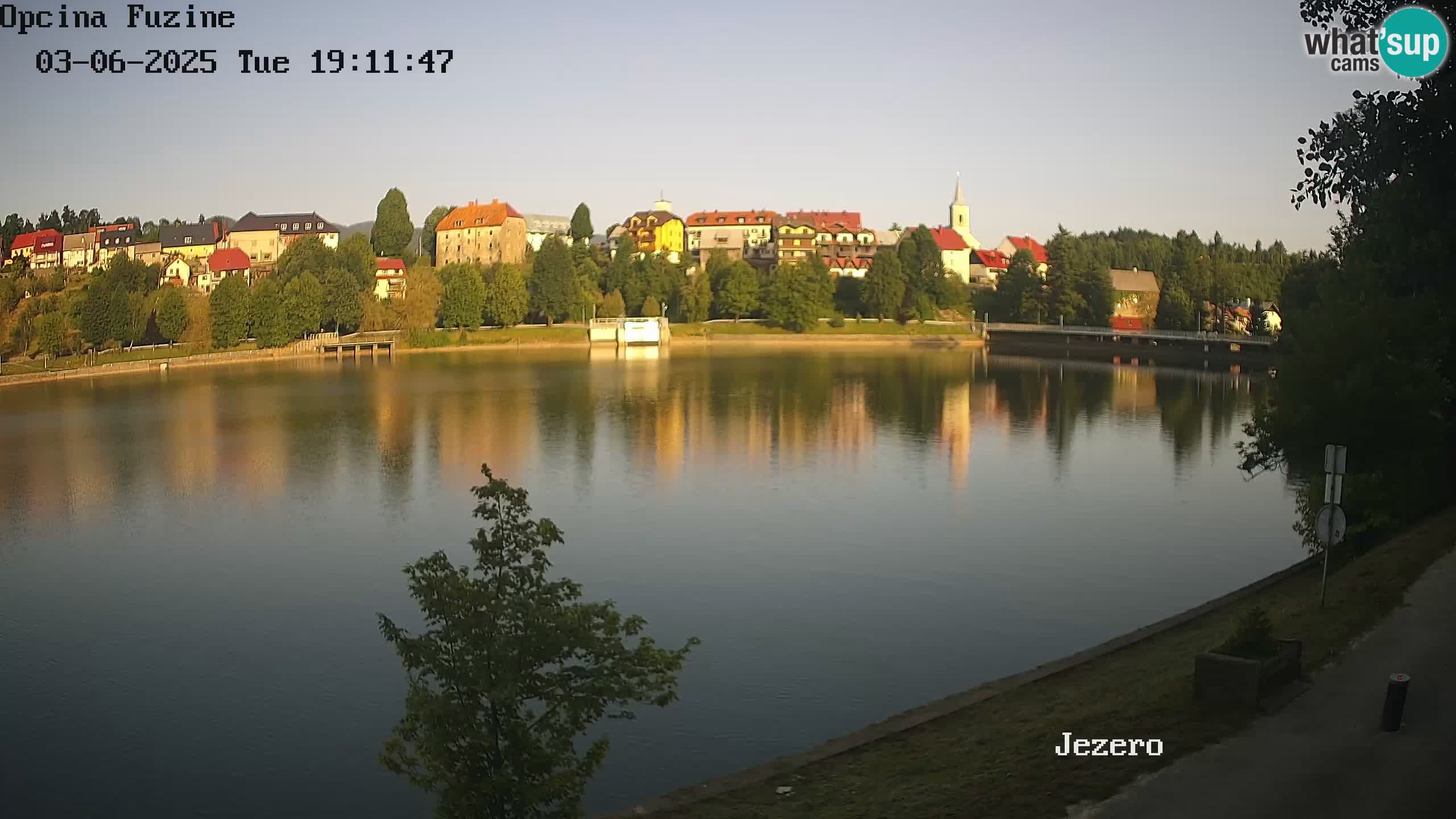 Bajersko Jezero web kamera Fužine