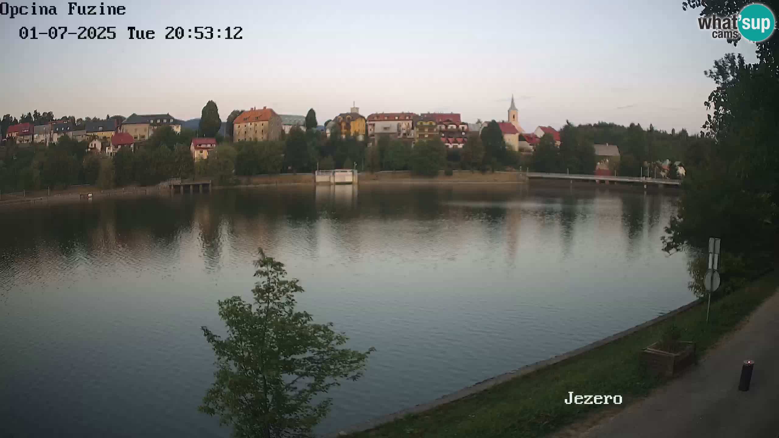 LIVE Lake Bajer livecam Bajersko Jezero Fužine