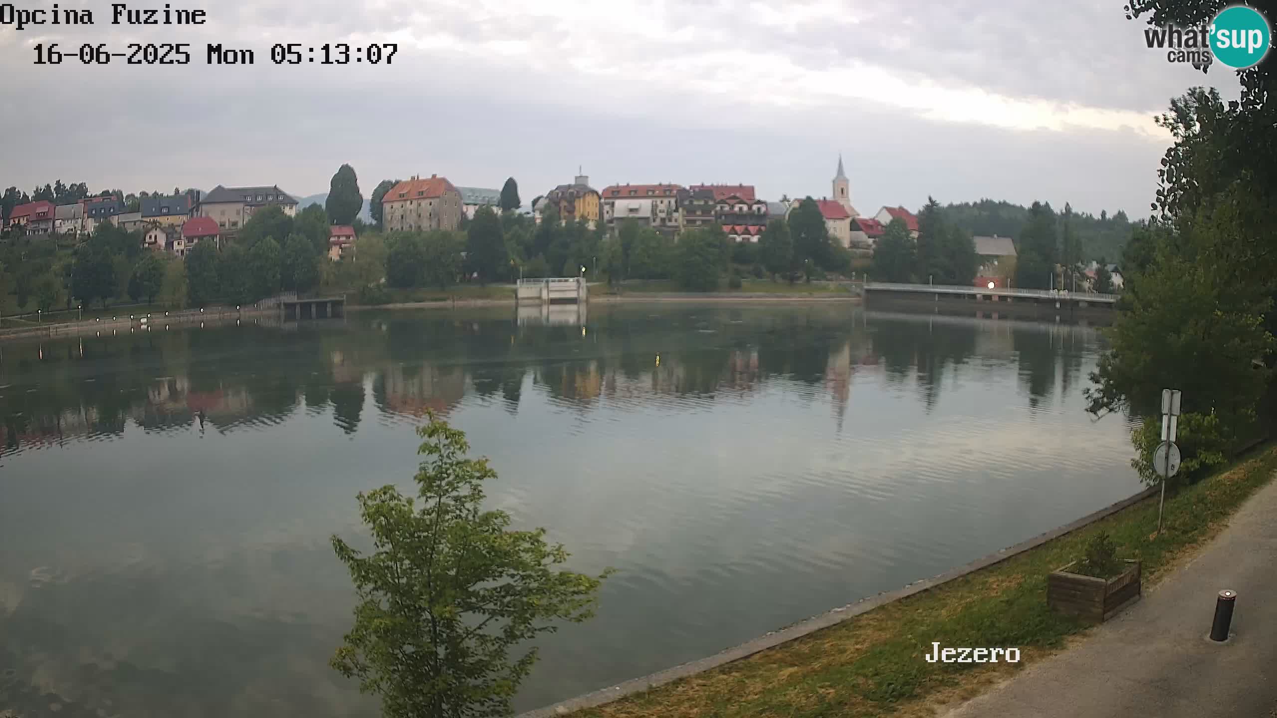 Bajersko Jezero web kamera Fužine