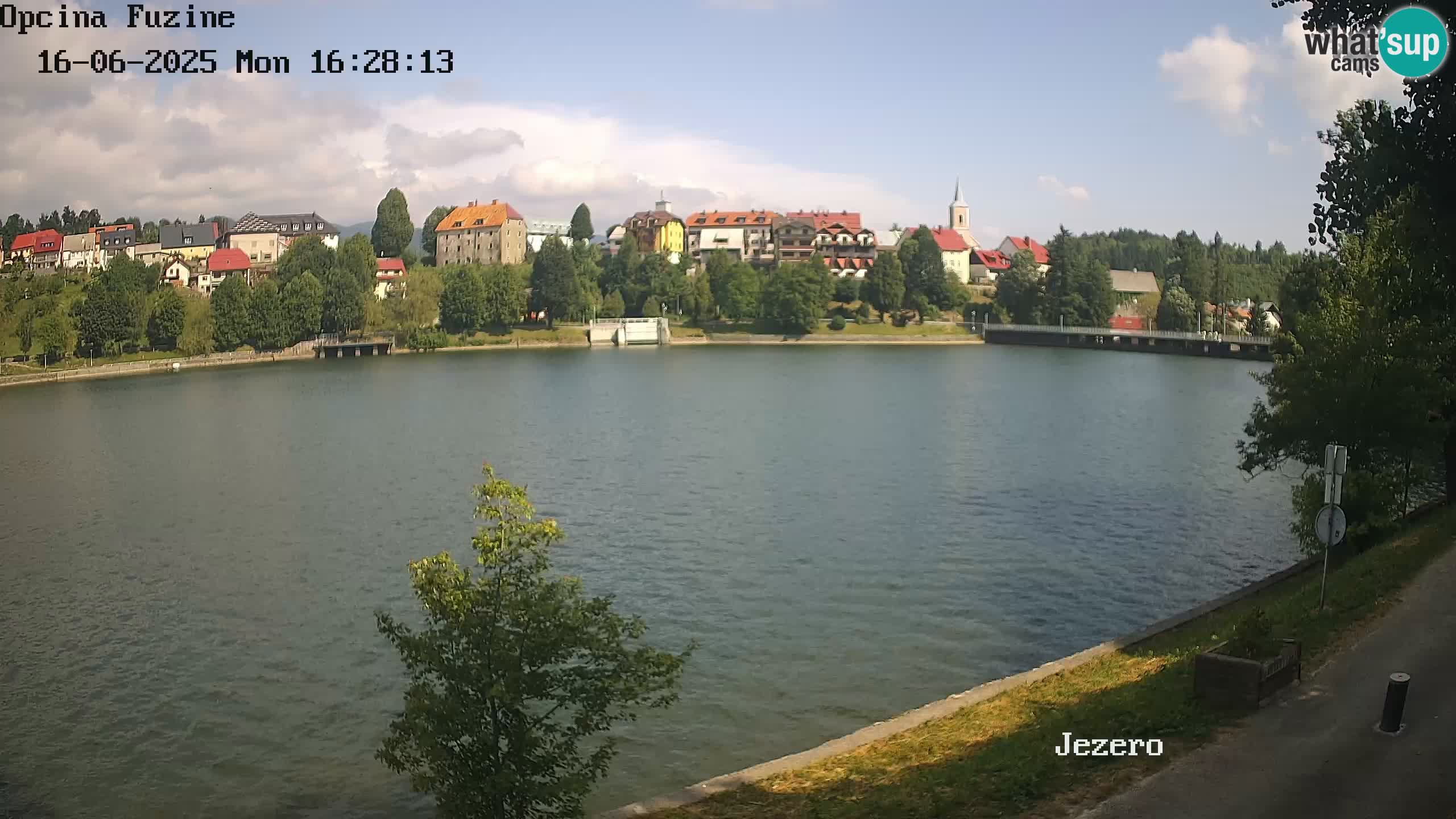 Bajersko Jezero web kamera Fužine