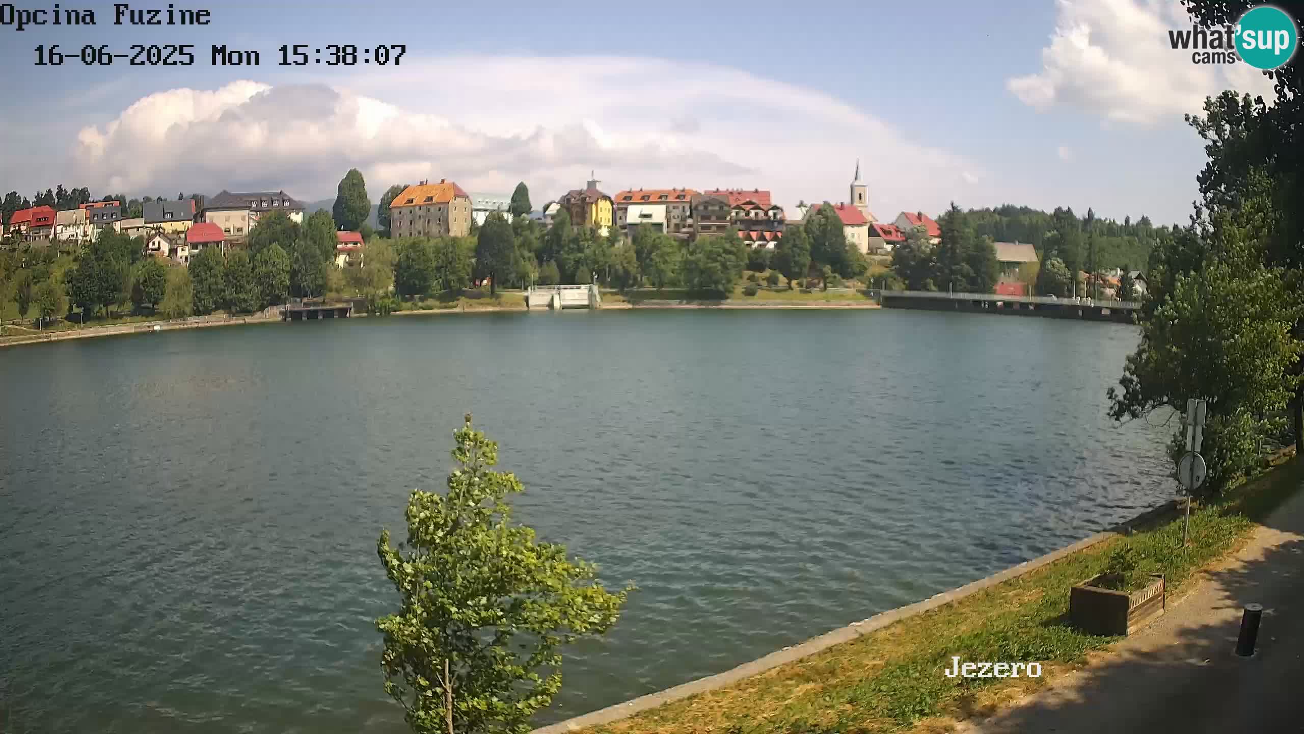 Bajersko Jezero web kamera Fužine