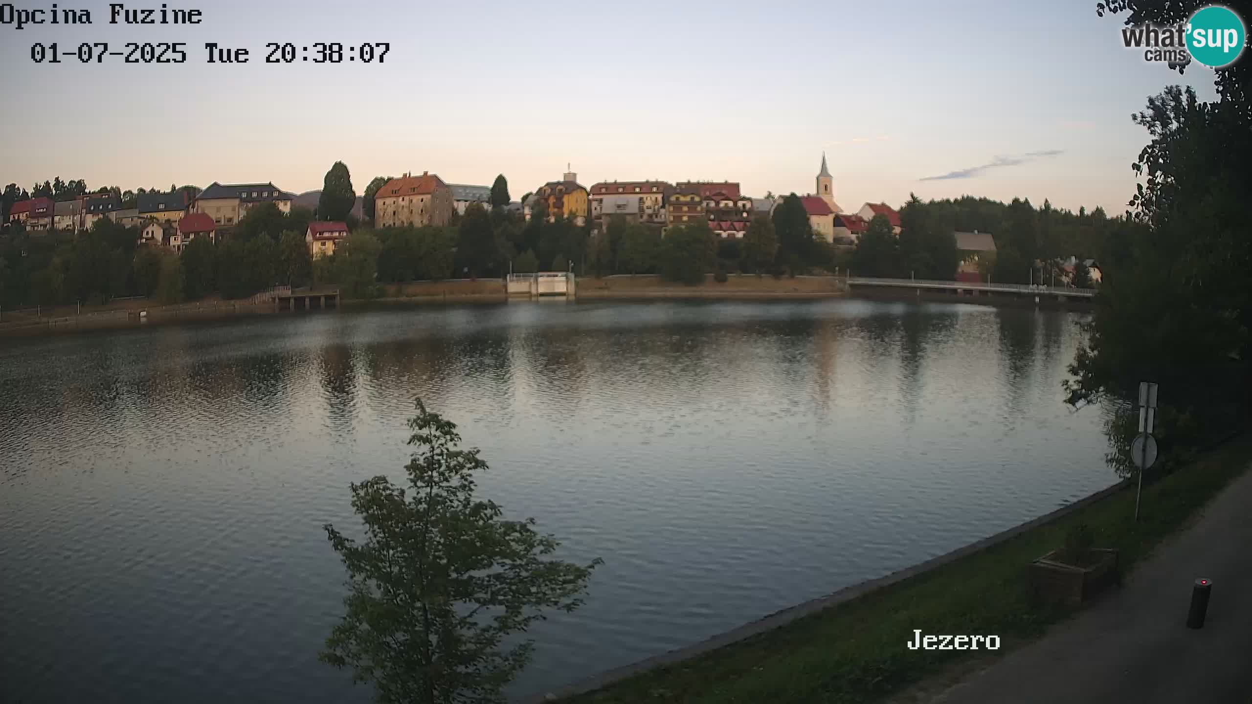 Bajersko Jezero web kamera Fužine