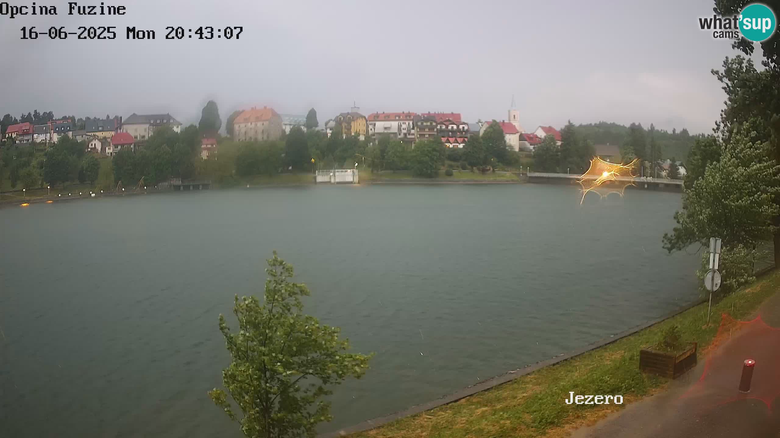 LIVE lago Bajer webcam Bajersko Jezero Fužine