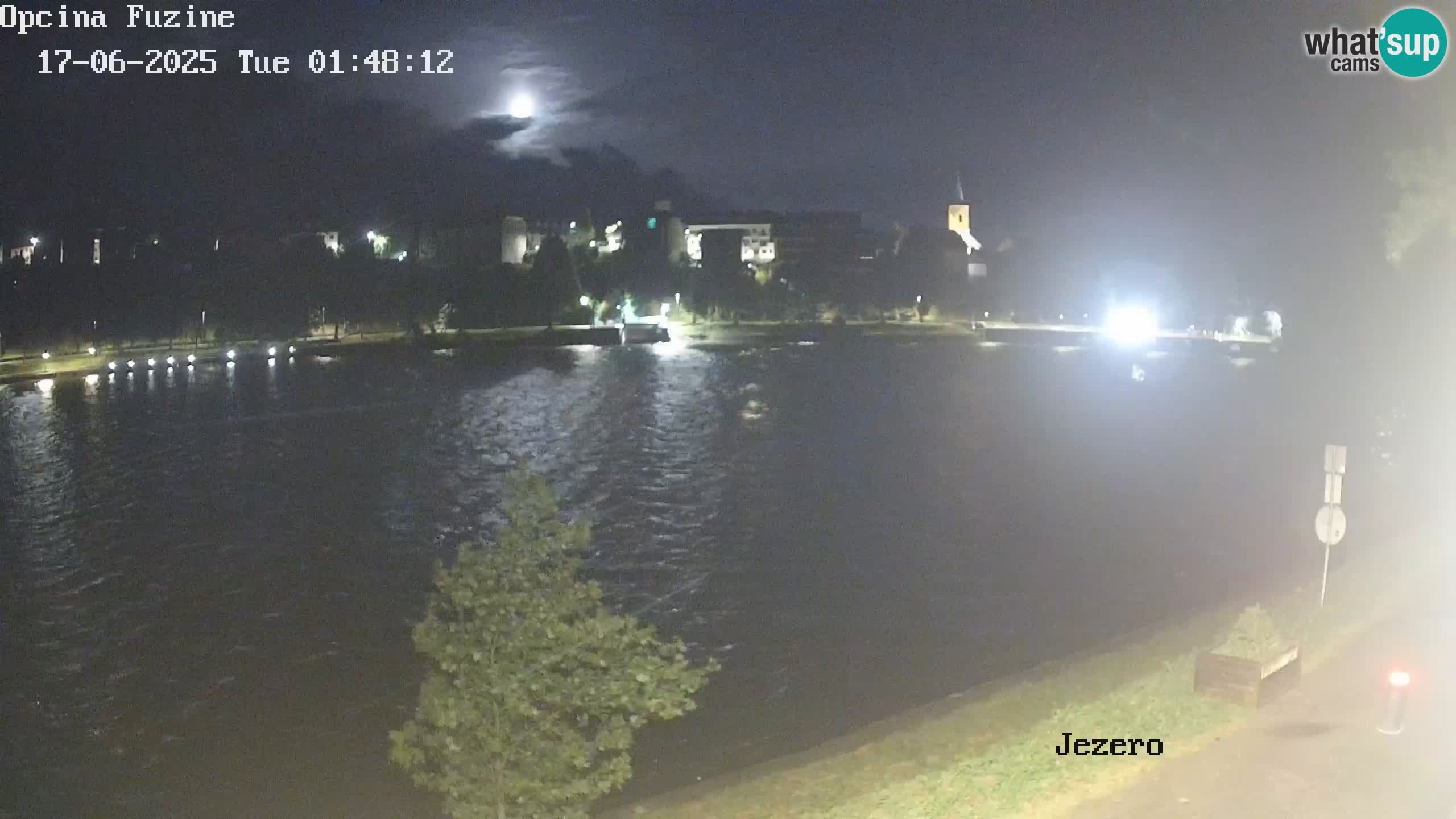 LIVE lago Bajer webcam Bajersko Jezero Fužine