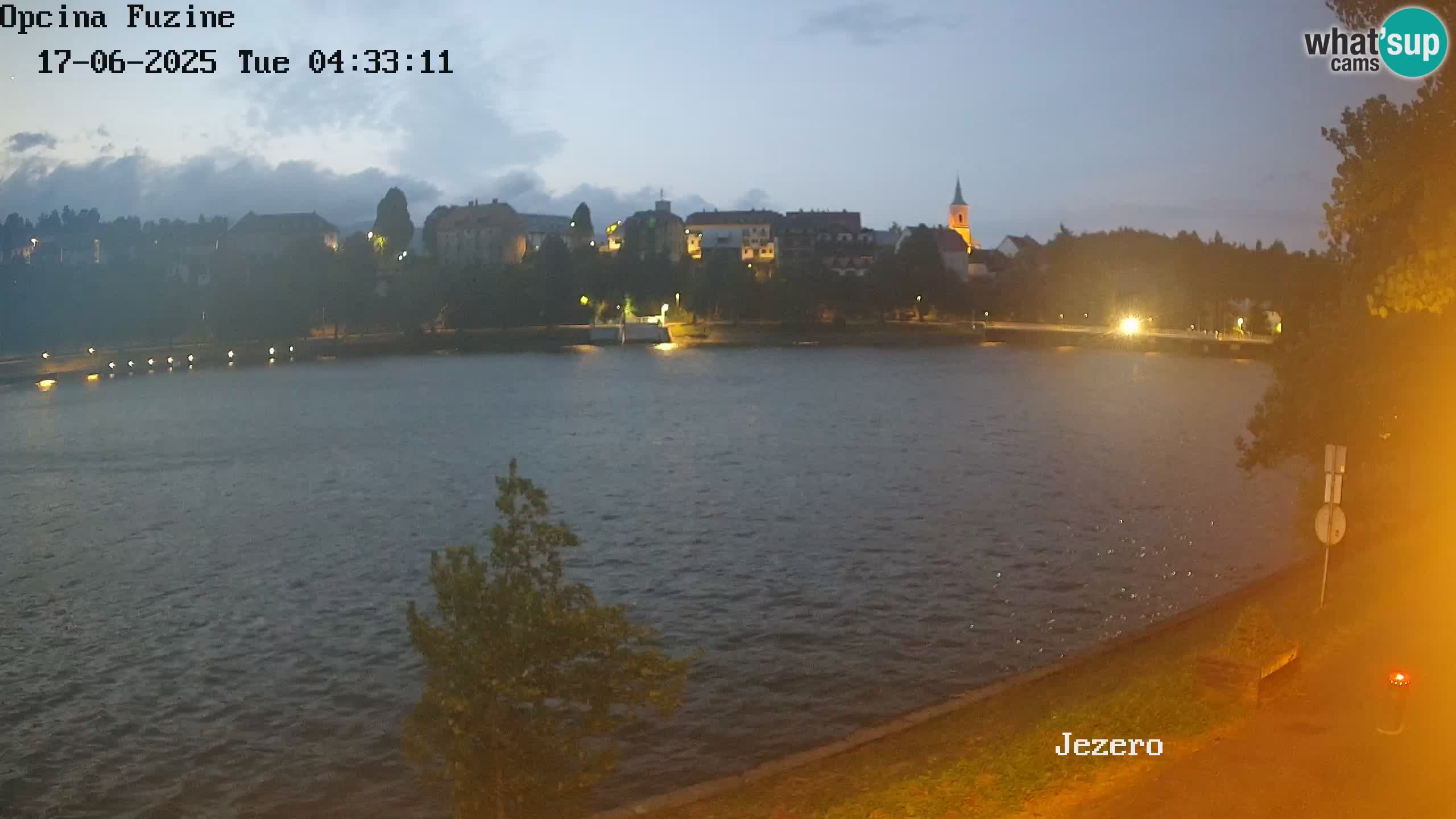 LIVE lago Bajer webcam Bajersko Jezero Fužine