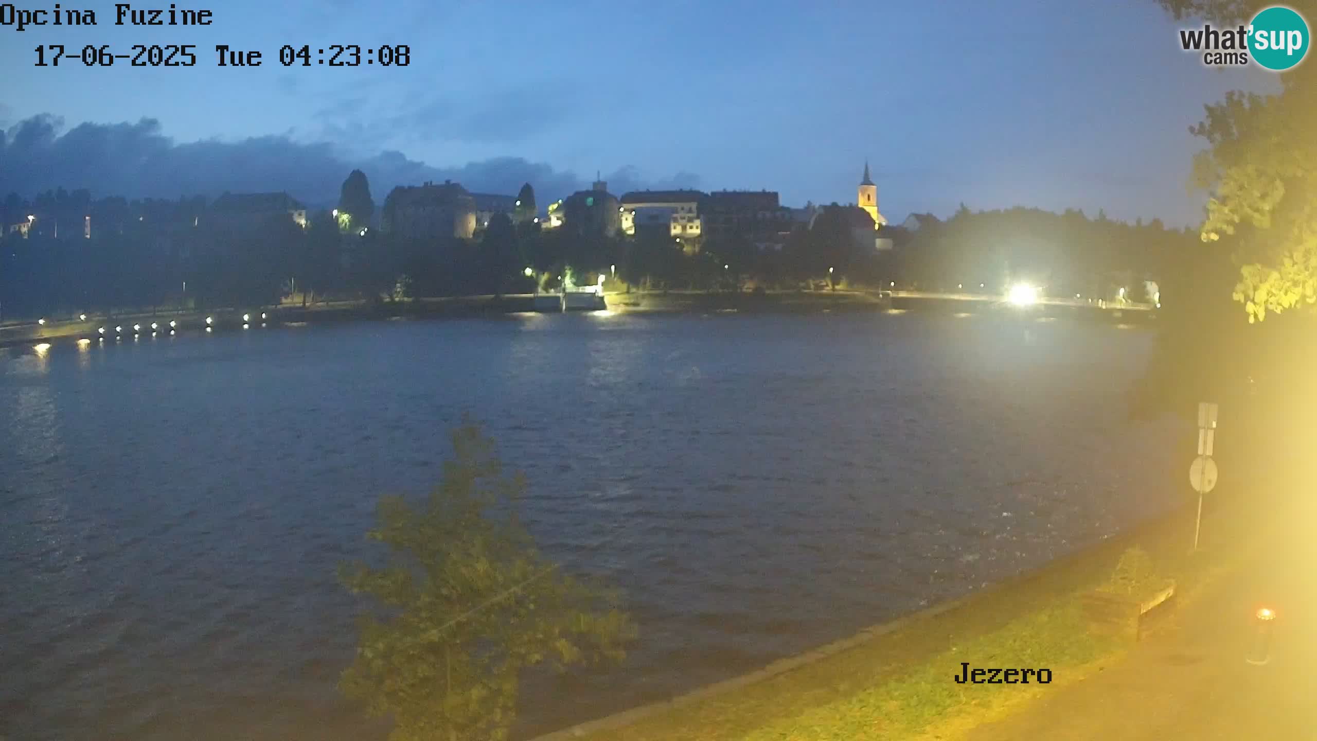 LIVE lago Bajer webcam Bajersko Jezero Fužine