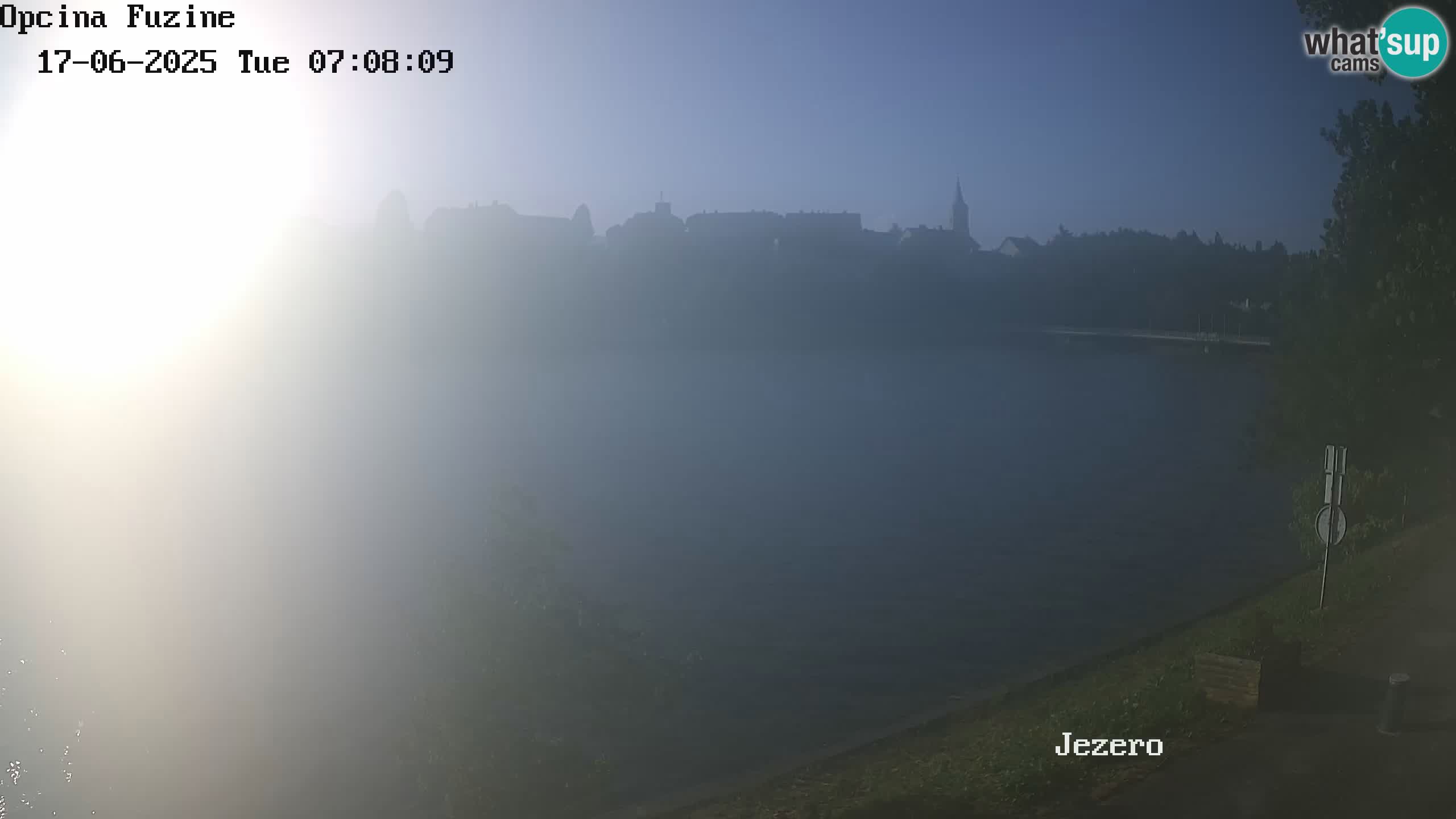 Bajersko Jezero web kamera Fužine