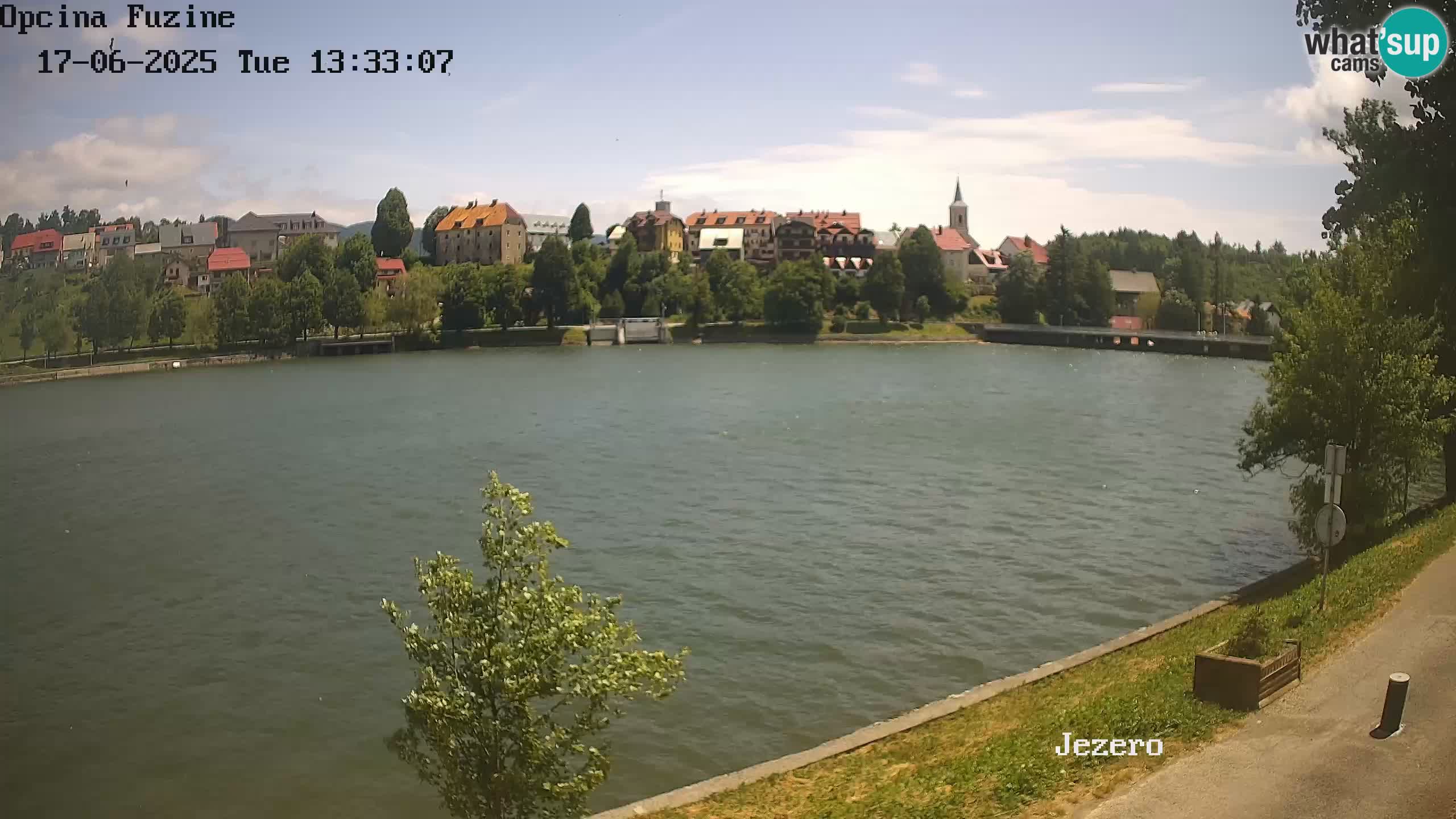 LIVE lago Bajer webcam Bajersko Jezero Fužine