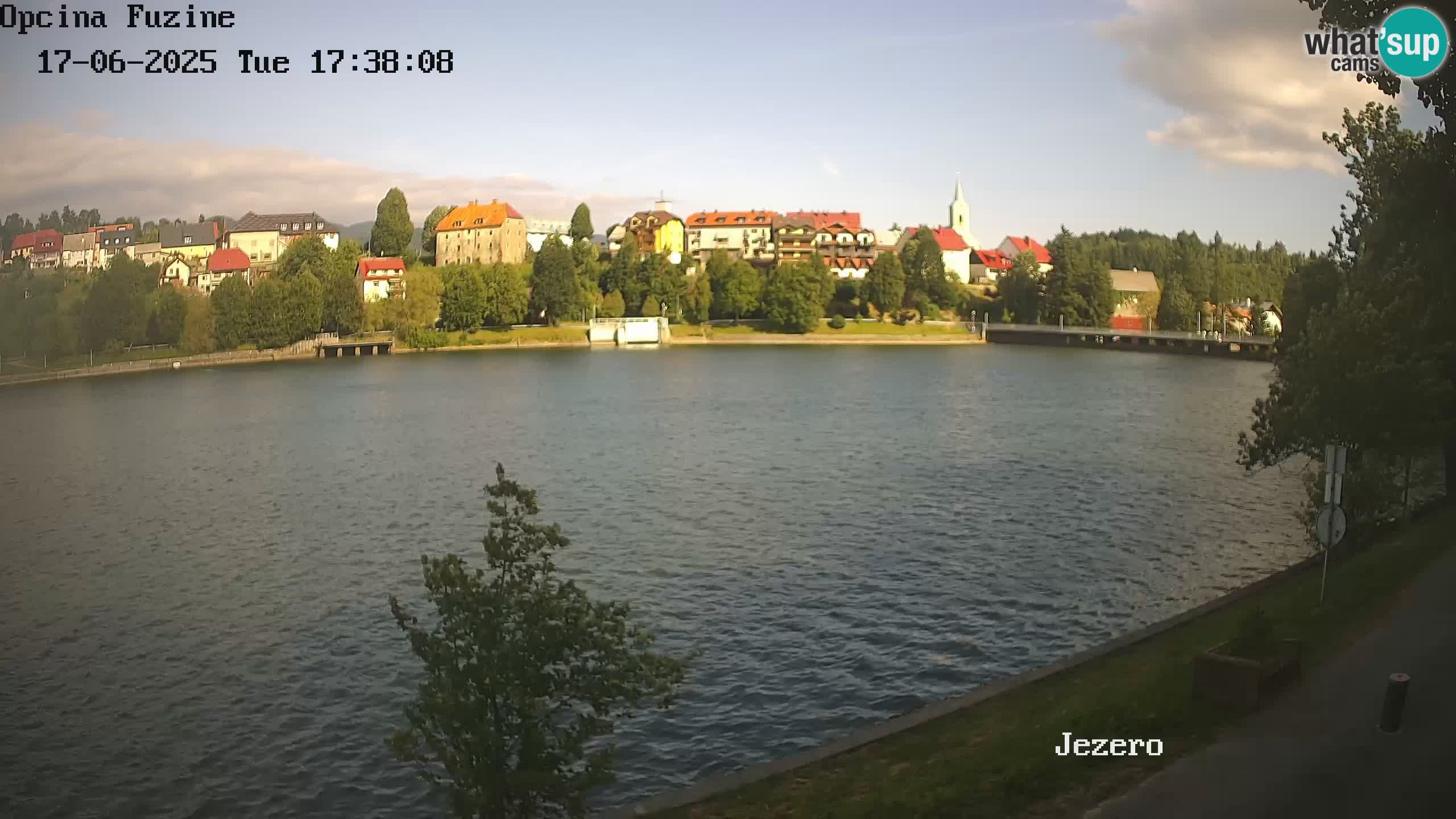LIVE lago Bajer webcam Bajersko Jezero Fužine