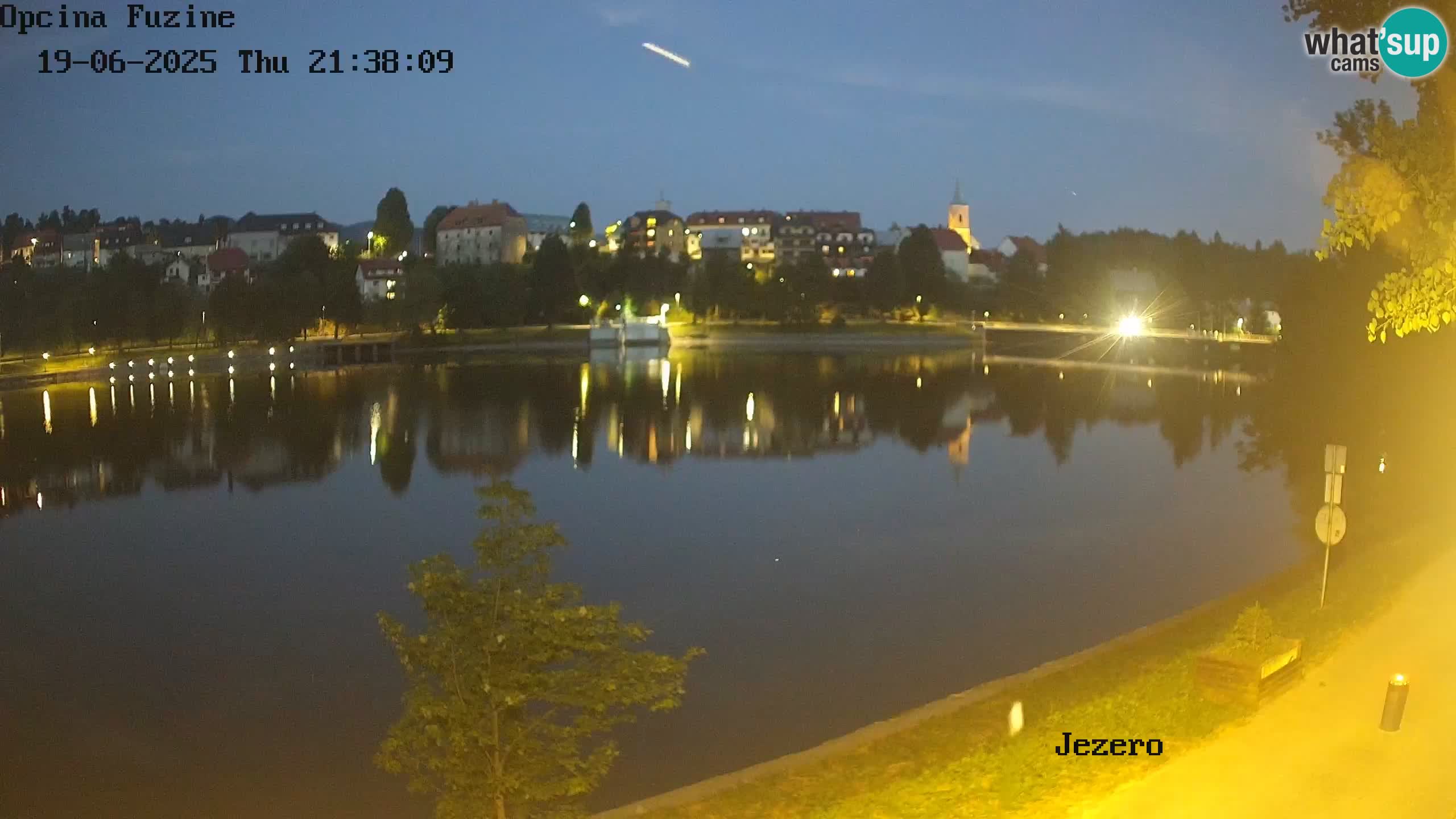 LIVE lago Bajer webcam Bajersko Jezero Fužine
