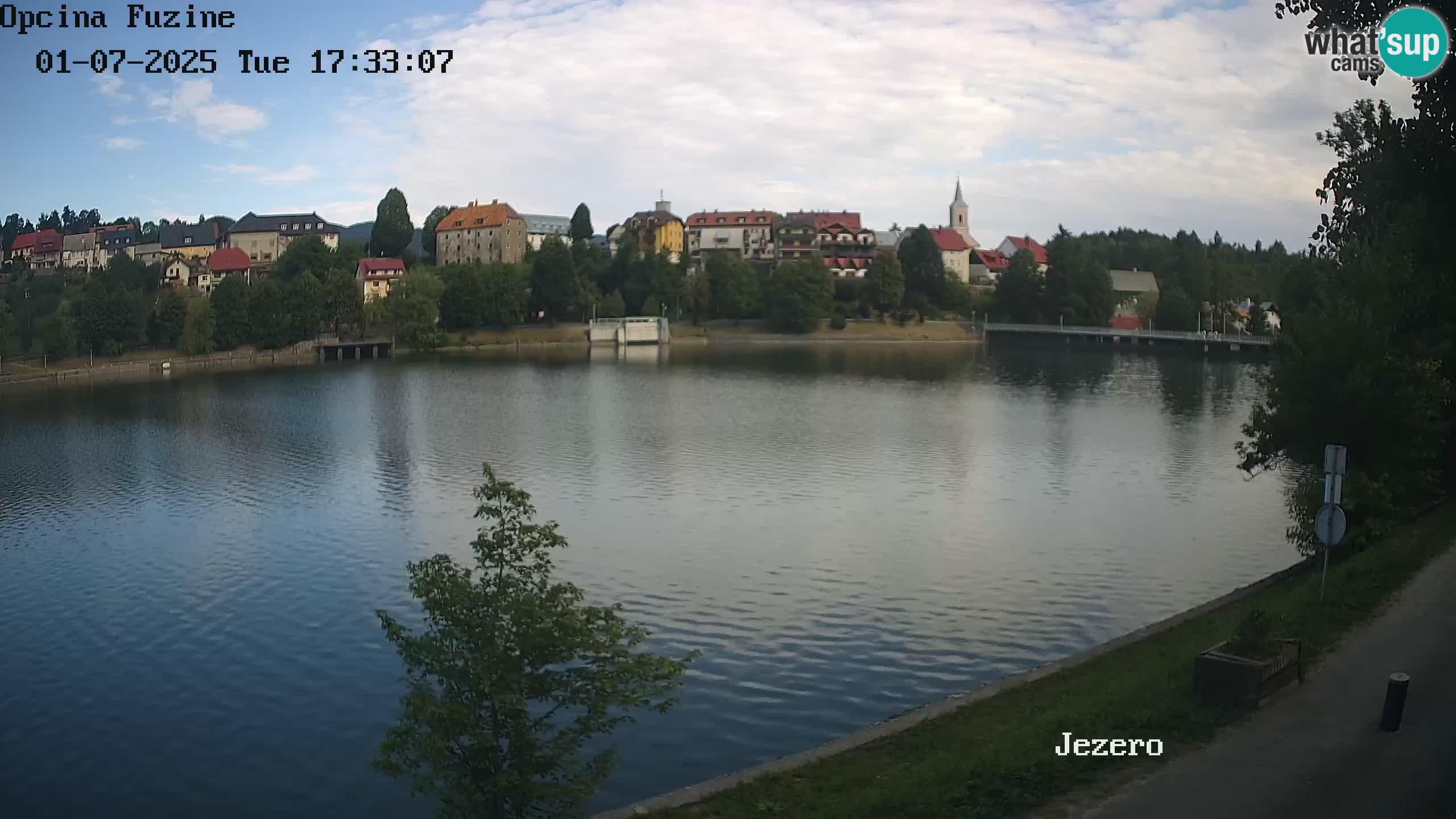 Bajersko Jezero web kamera Fužine