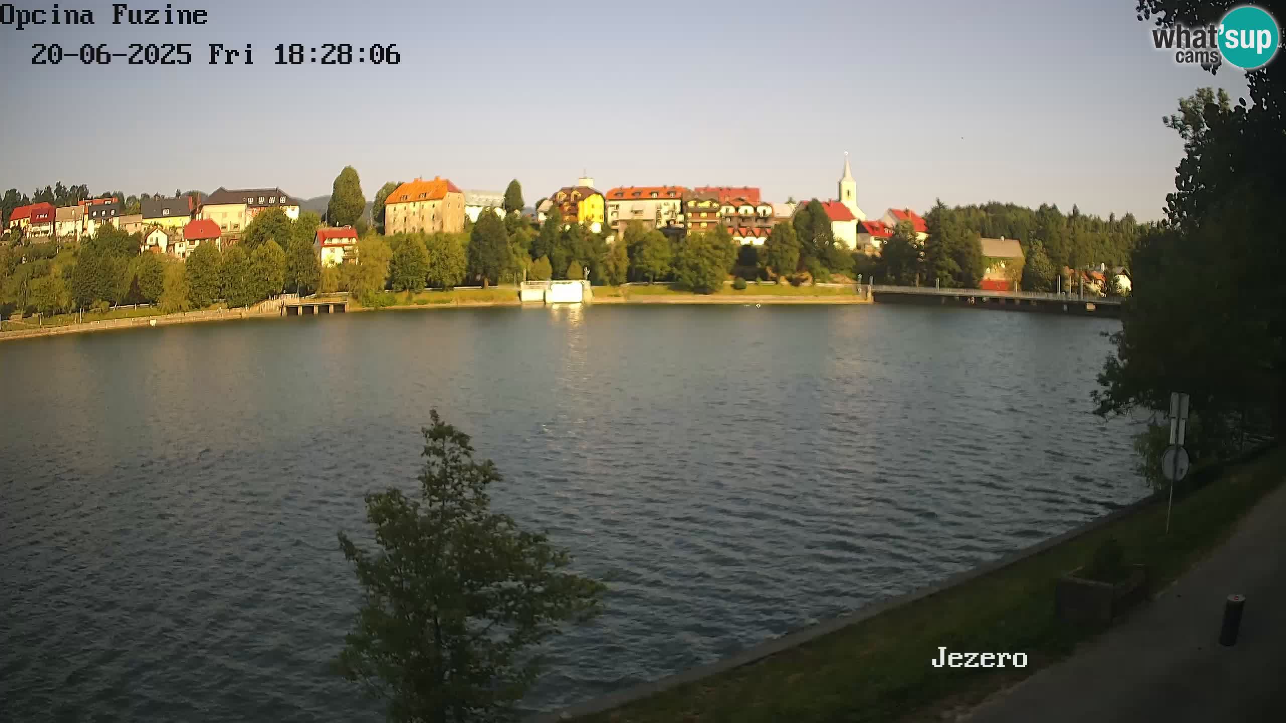 LIVE Lake Bajer livecam Bajersko Jezero Fužine