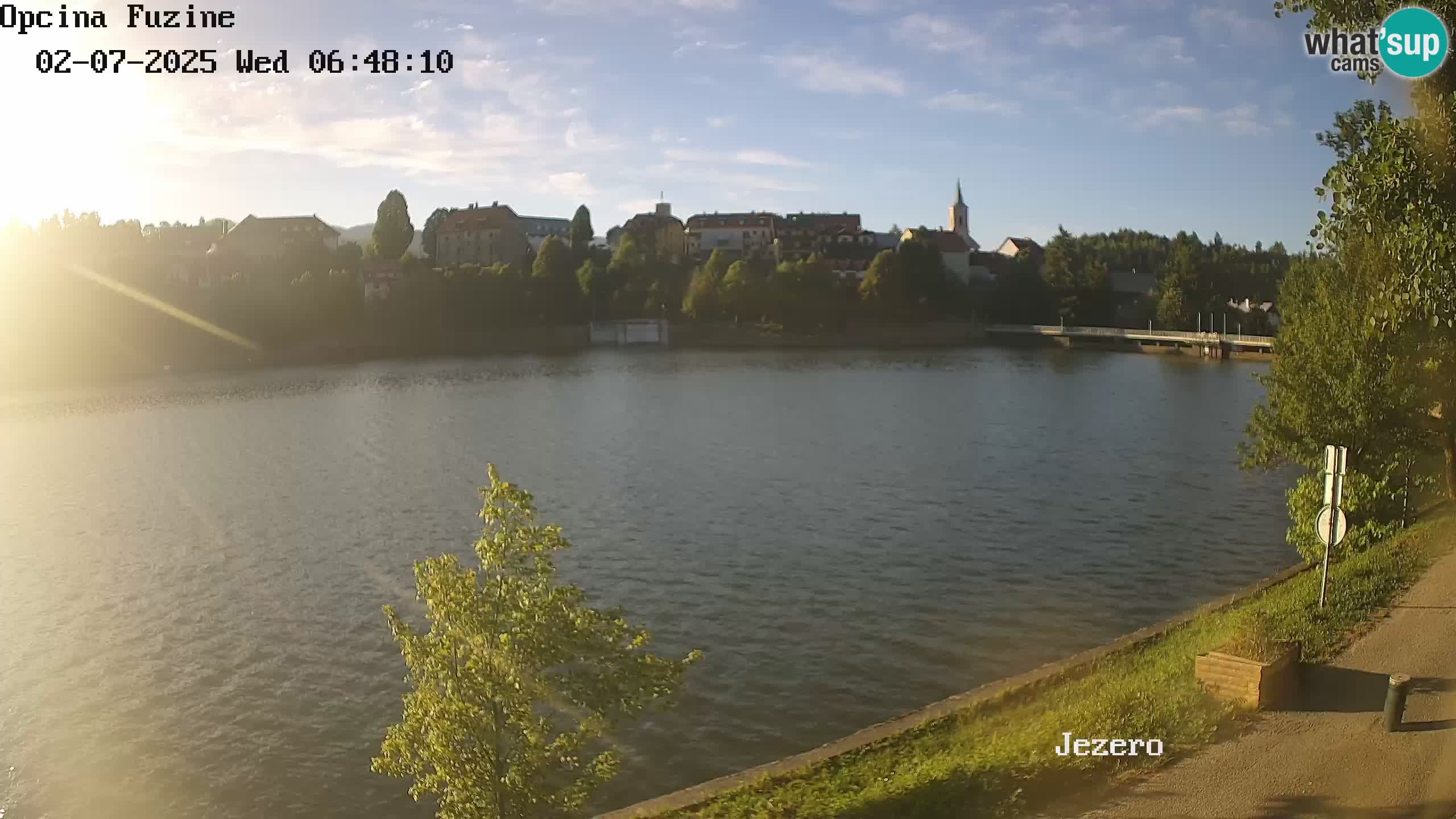 Bajersko Jezero web kamera Fužine