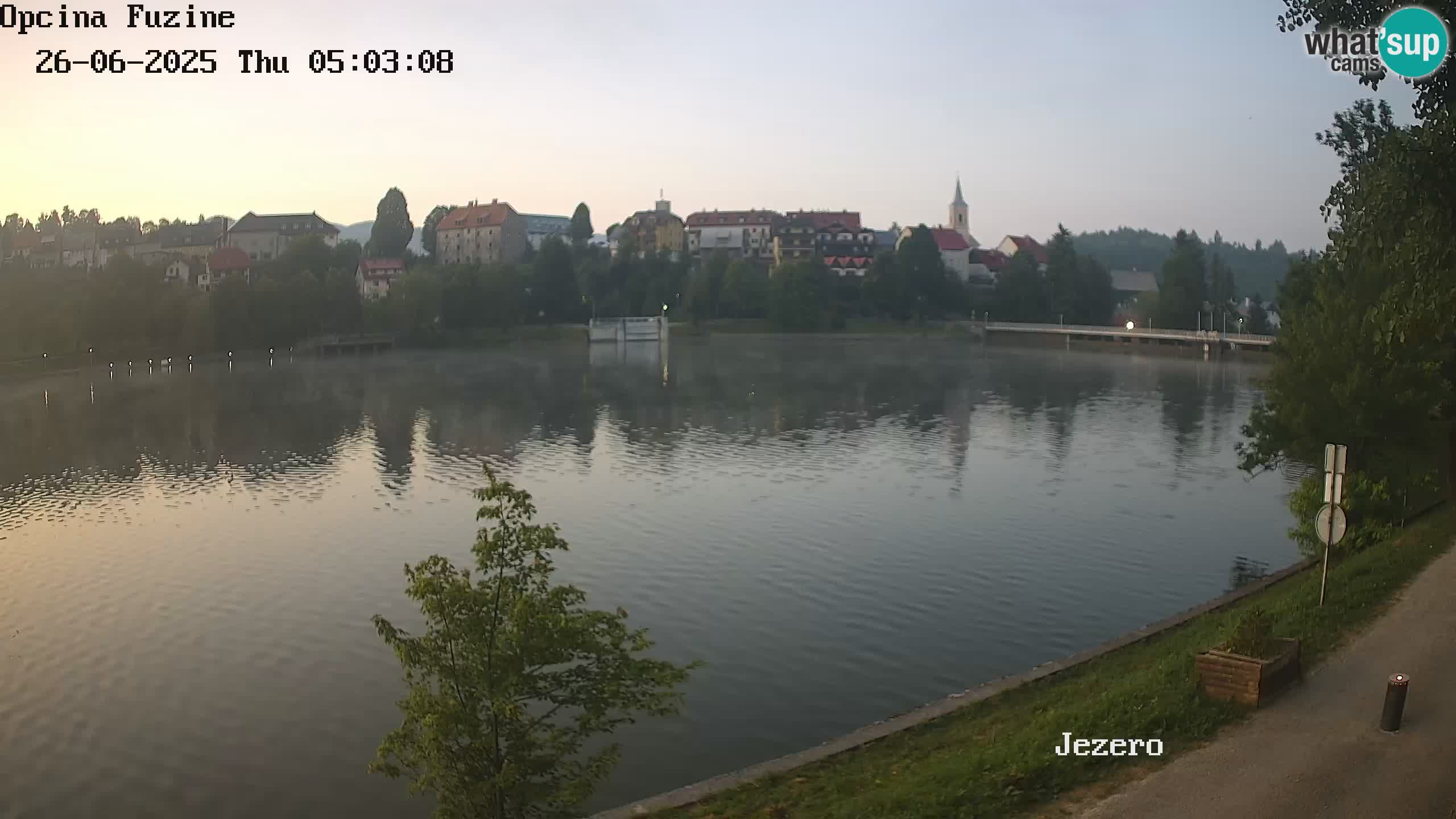 LIVE Lake Bajer livecam Bajersko Jezero Fužine