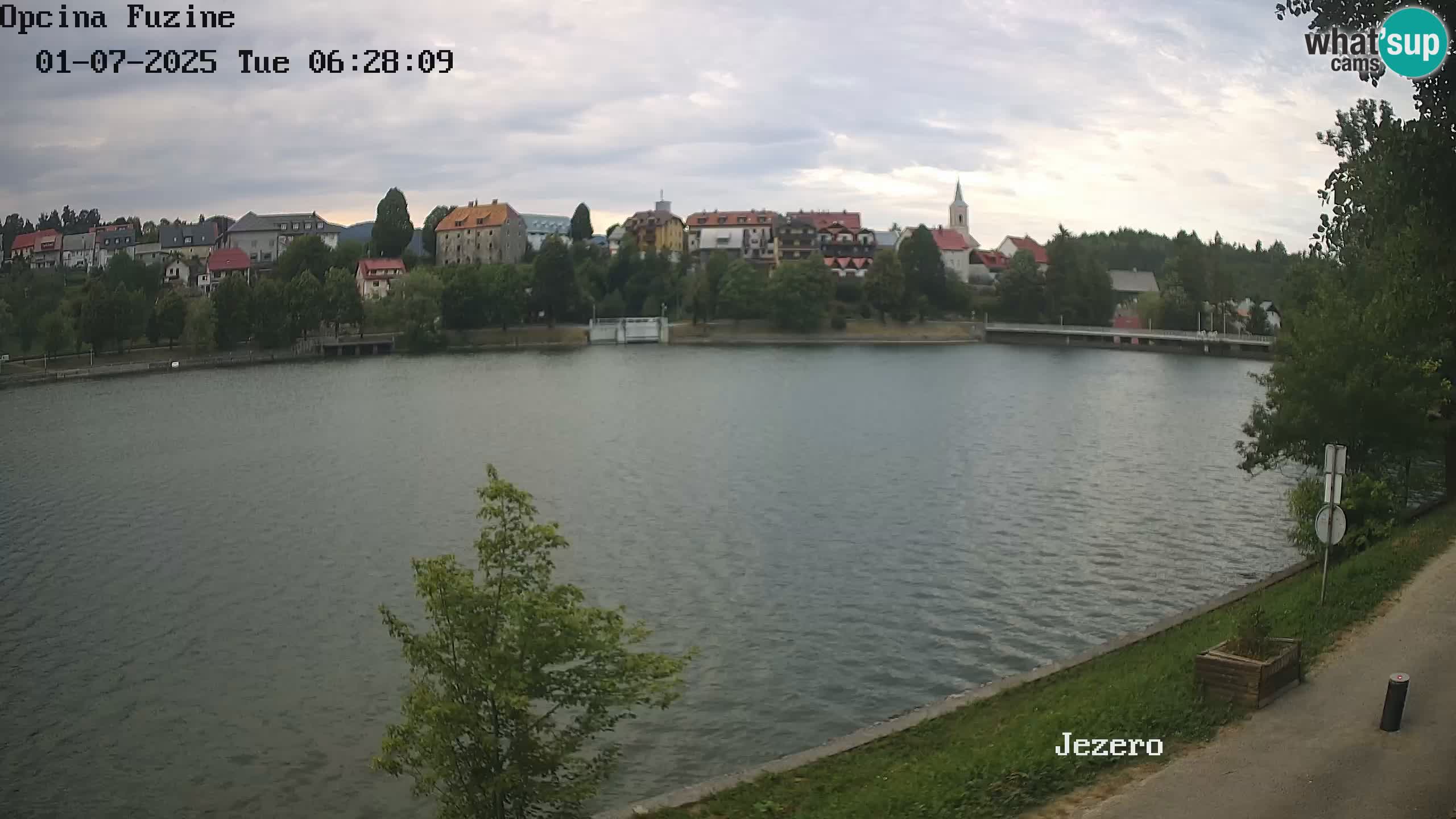 LIVE lago Bajer webcam Bajersko Jezero Fužine