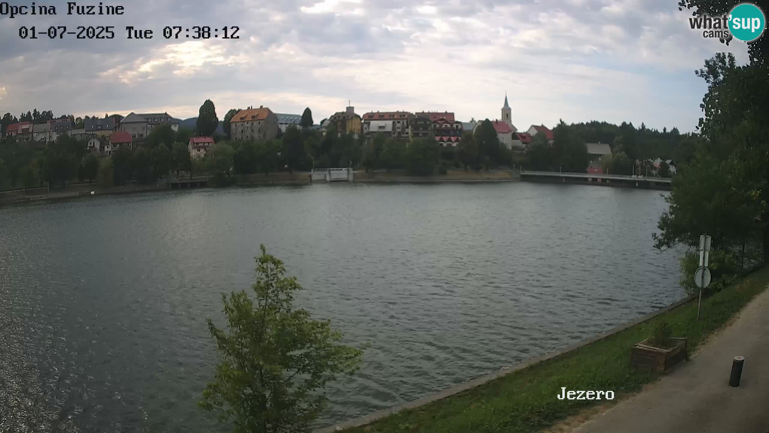 LIVE Lake Bajer livecam Bajersko Jezero Fužine