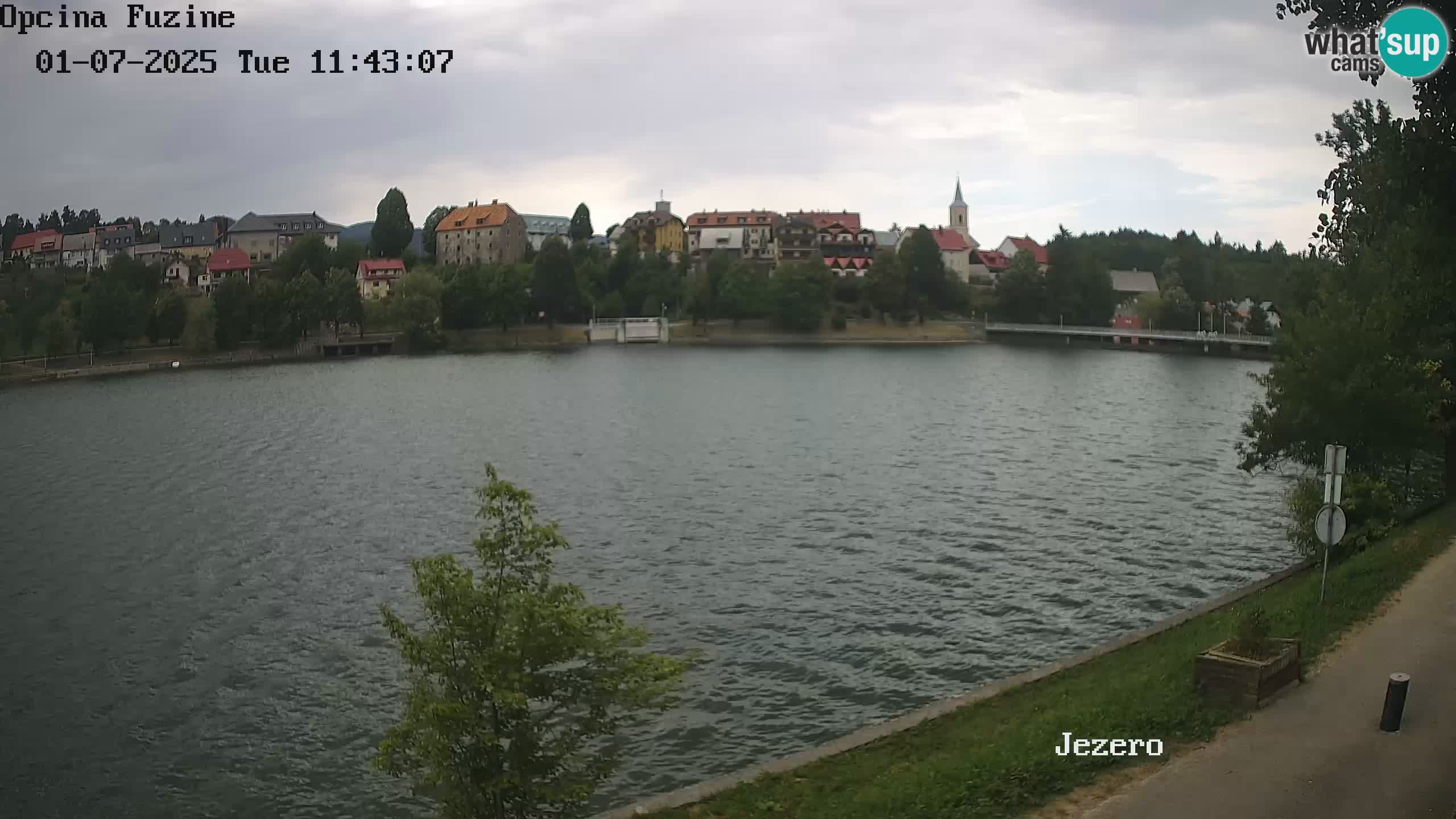 LIVE lago Bajer webcam Bajersko Jezero Fužine