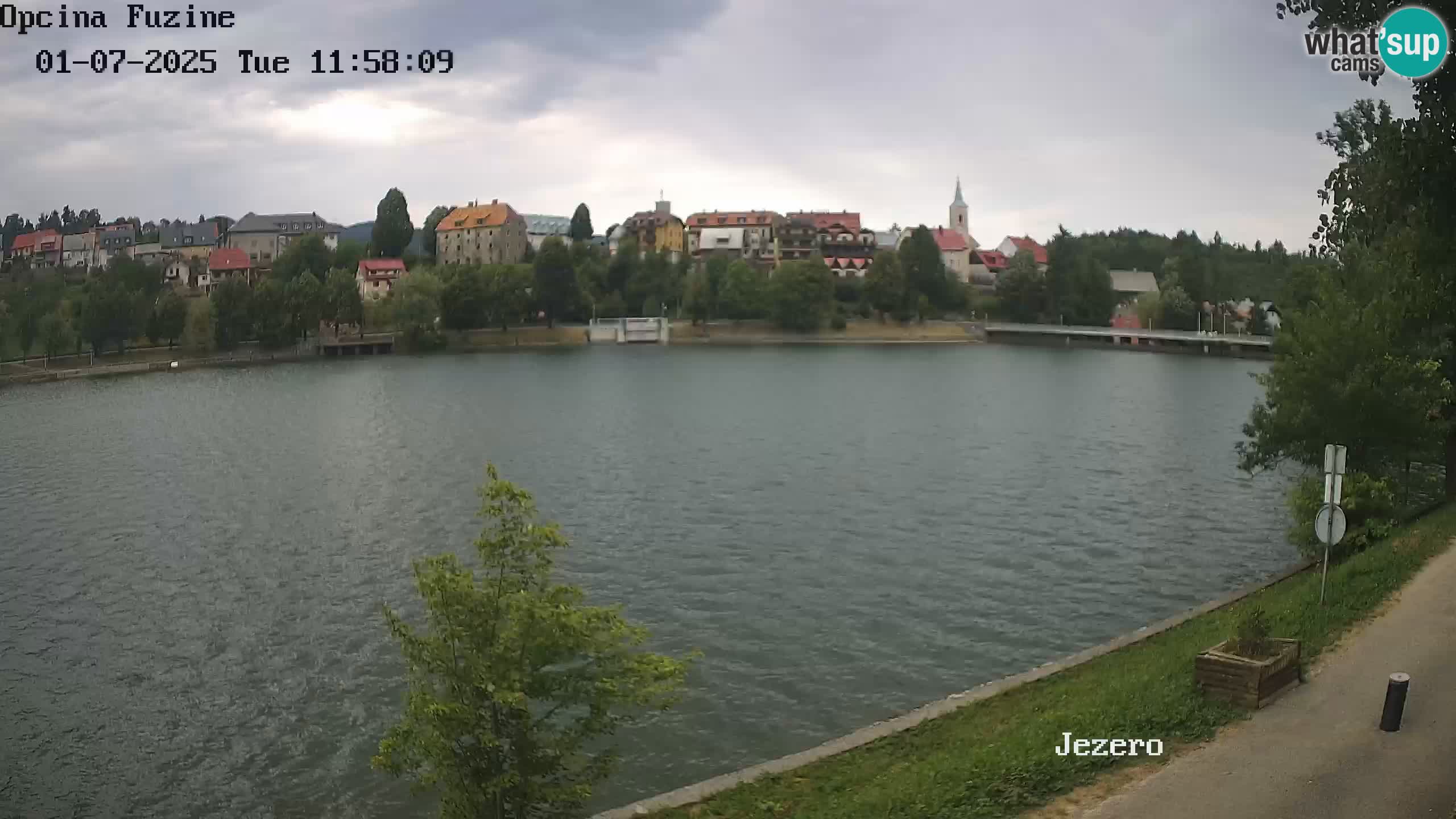 Bajersko Jezero web kamera Fužine