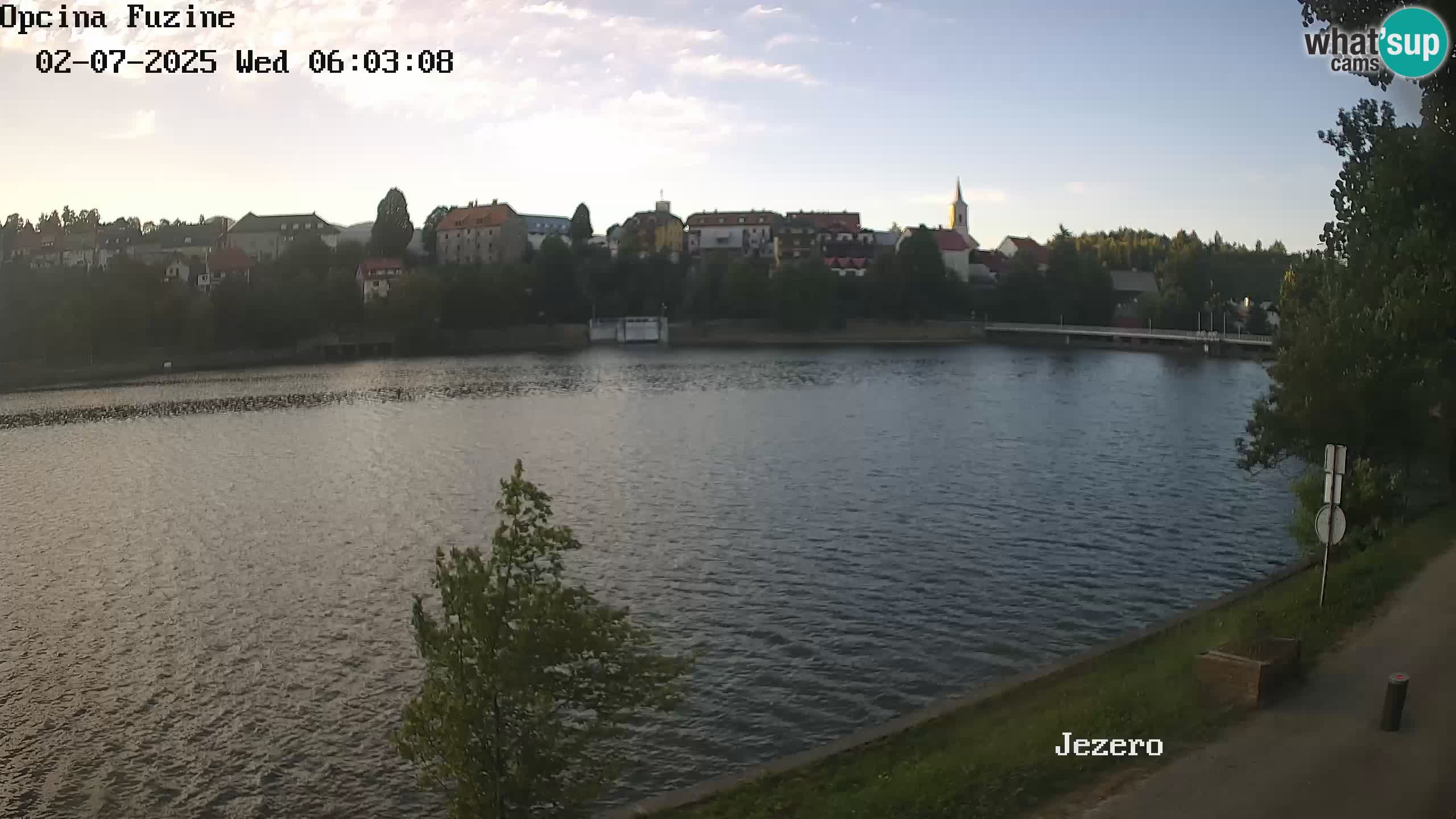 Bajersko Jezero web kamera Fužine