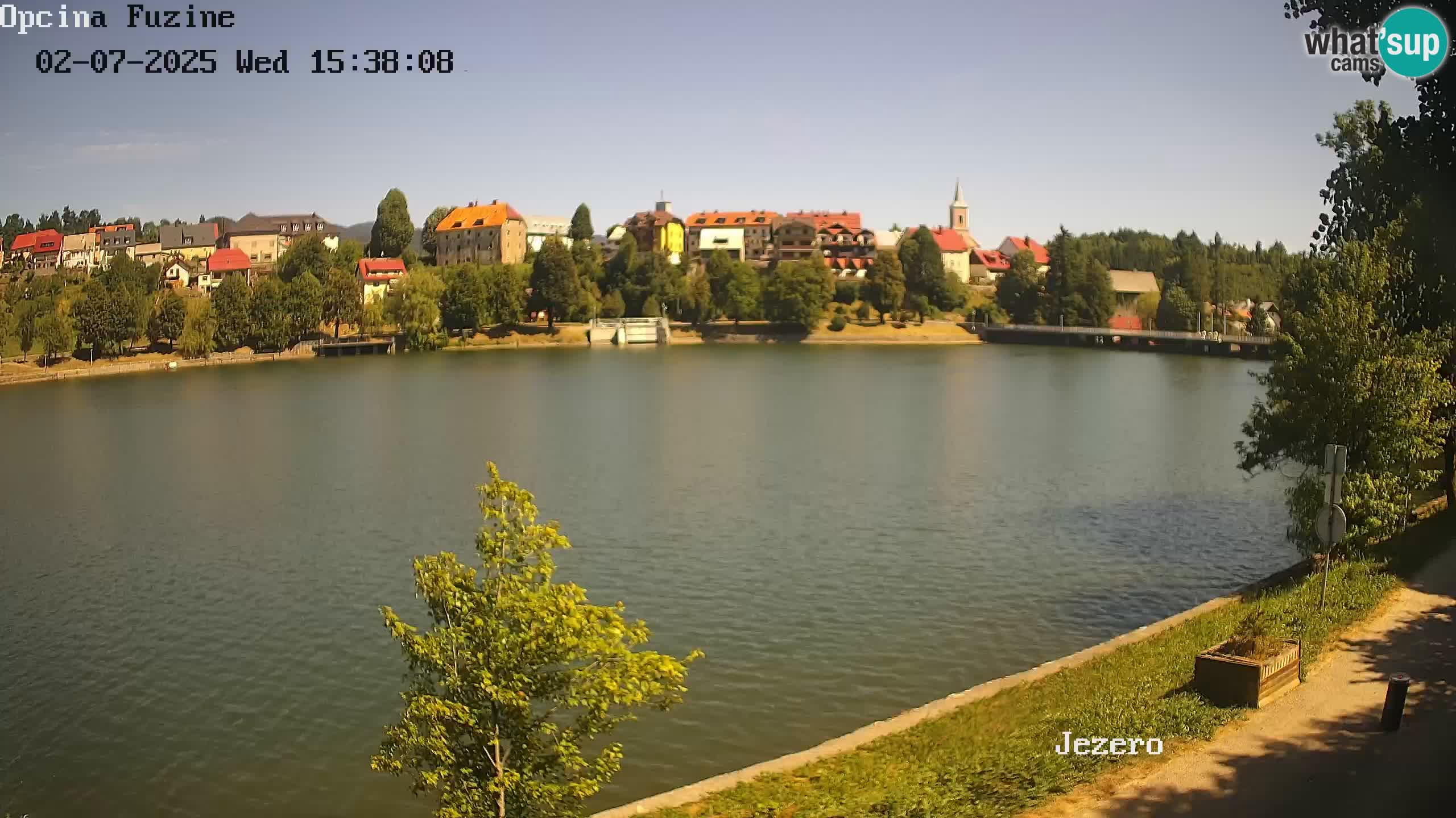 LIVE lago Bajer webcam Bajersko Jezero Fužine