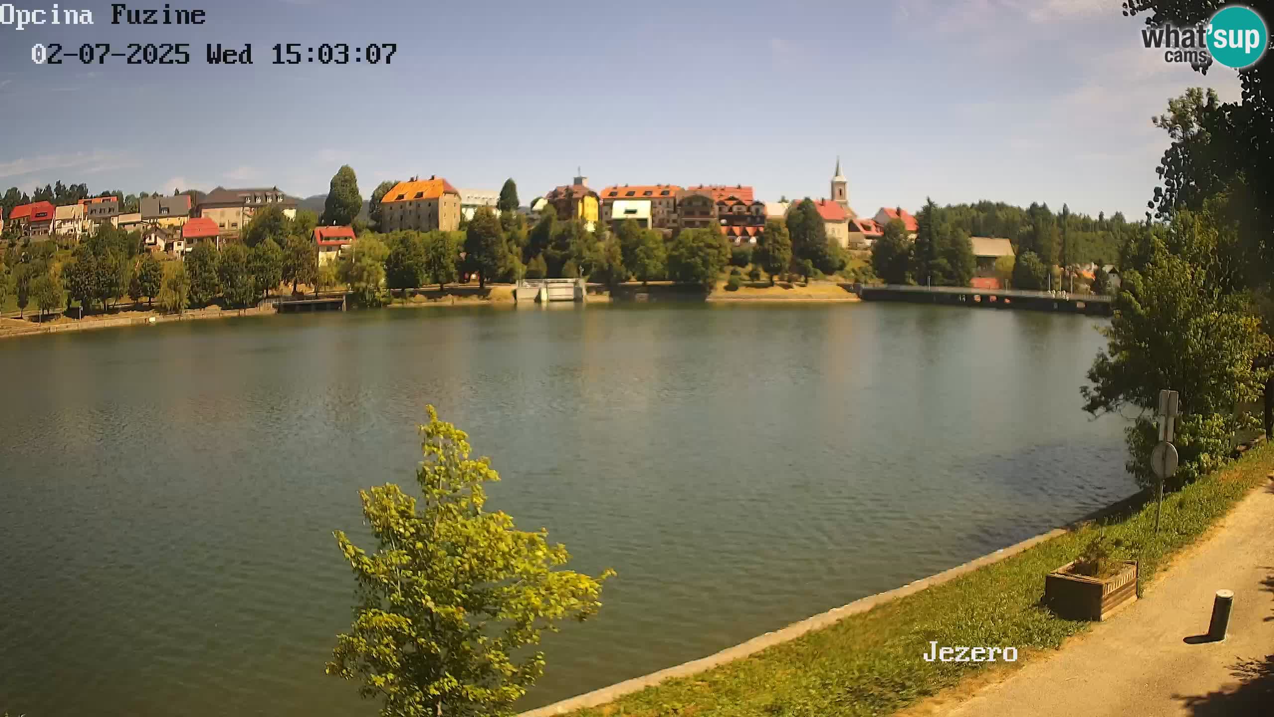 Bajersko Jezero web kamera Fužine