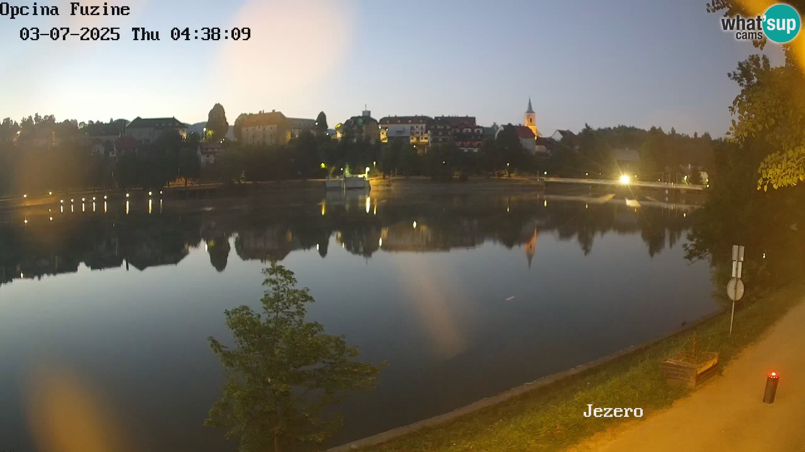 LIVE Lake Bajer livecam Bajersko Jezero Fužine