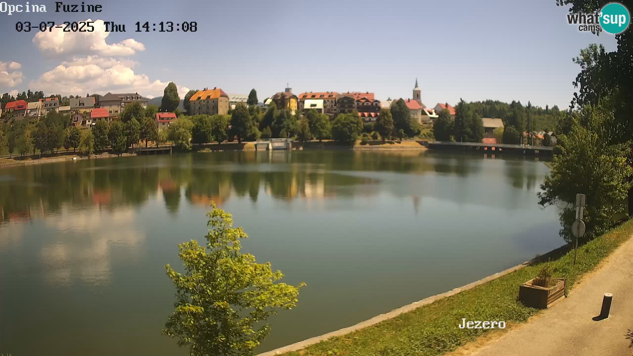 LIVE Lake Bajer livecam Bajersko Jezero Fužine