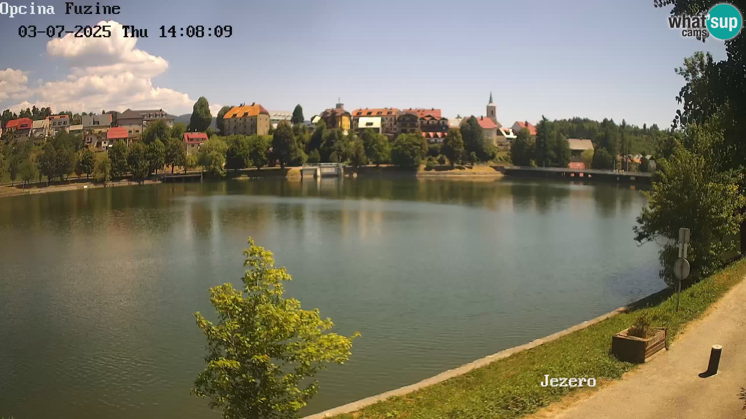 LIVE lago Bajer webcam Bajersko Jezero Fužine
