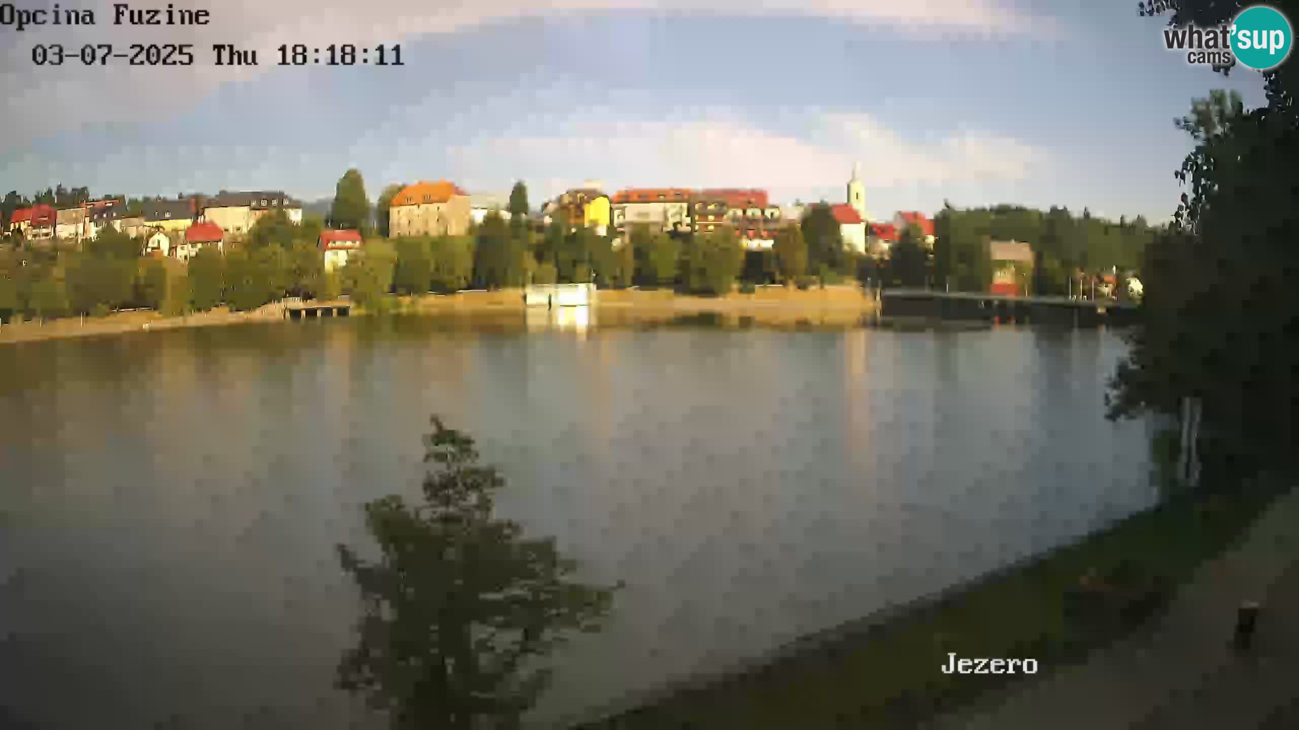 Bajersko Jezero web kamera Fužine