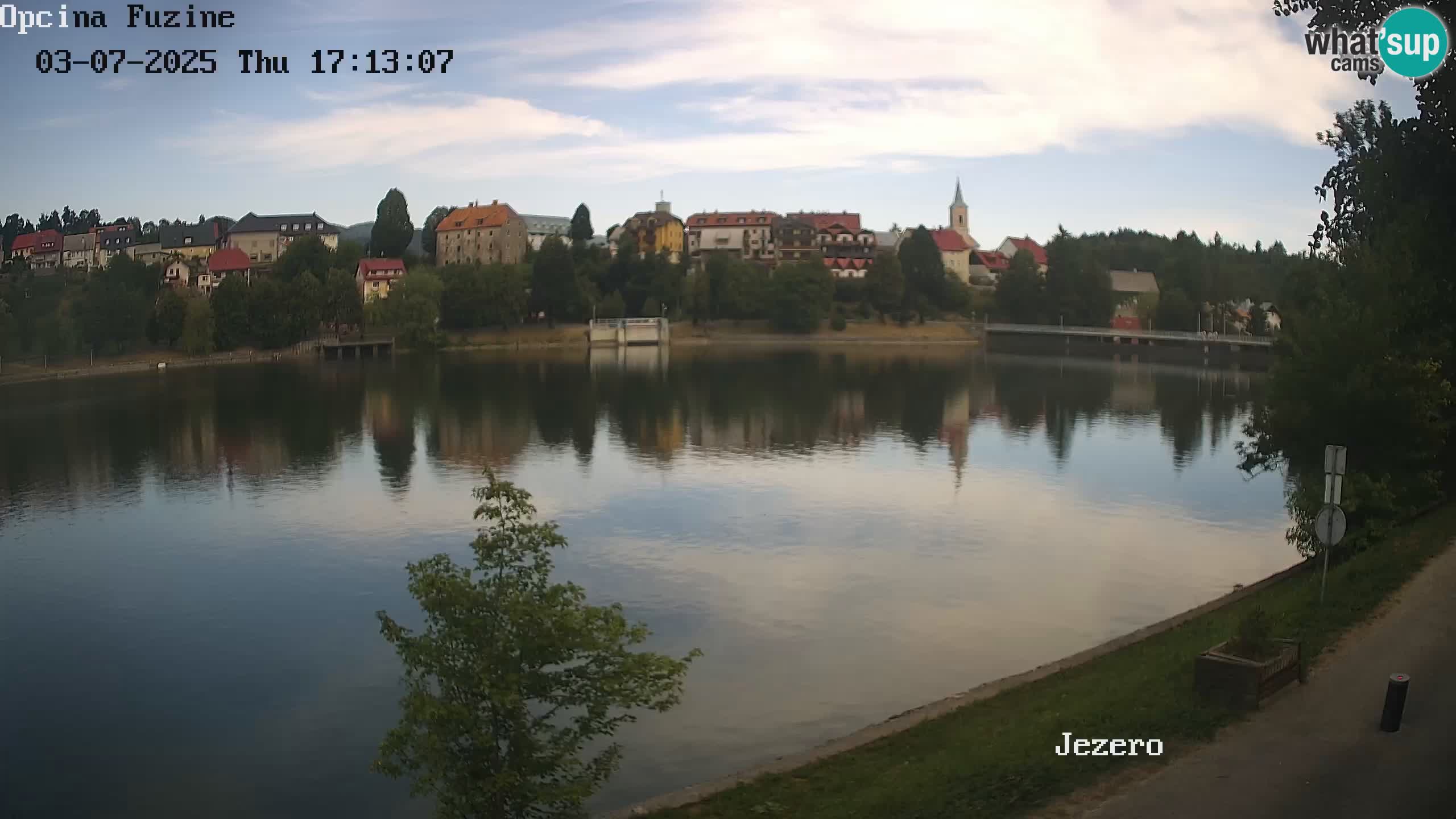 Bajersko Jezero web kamera Fužine